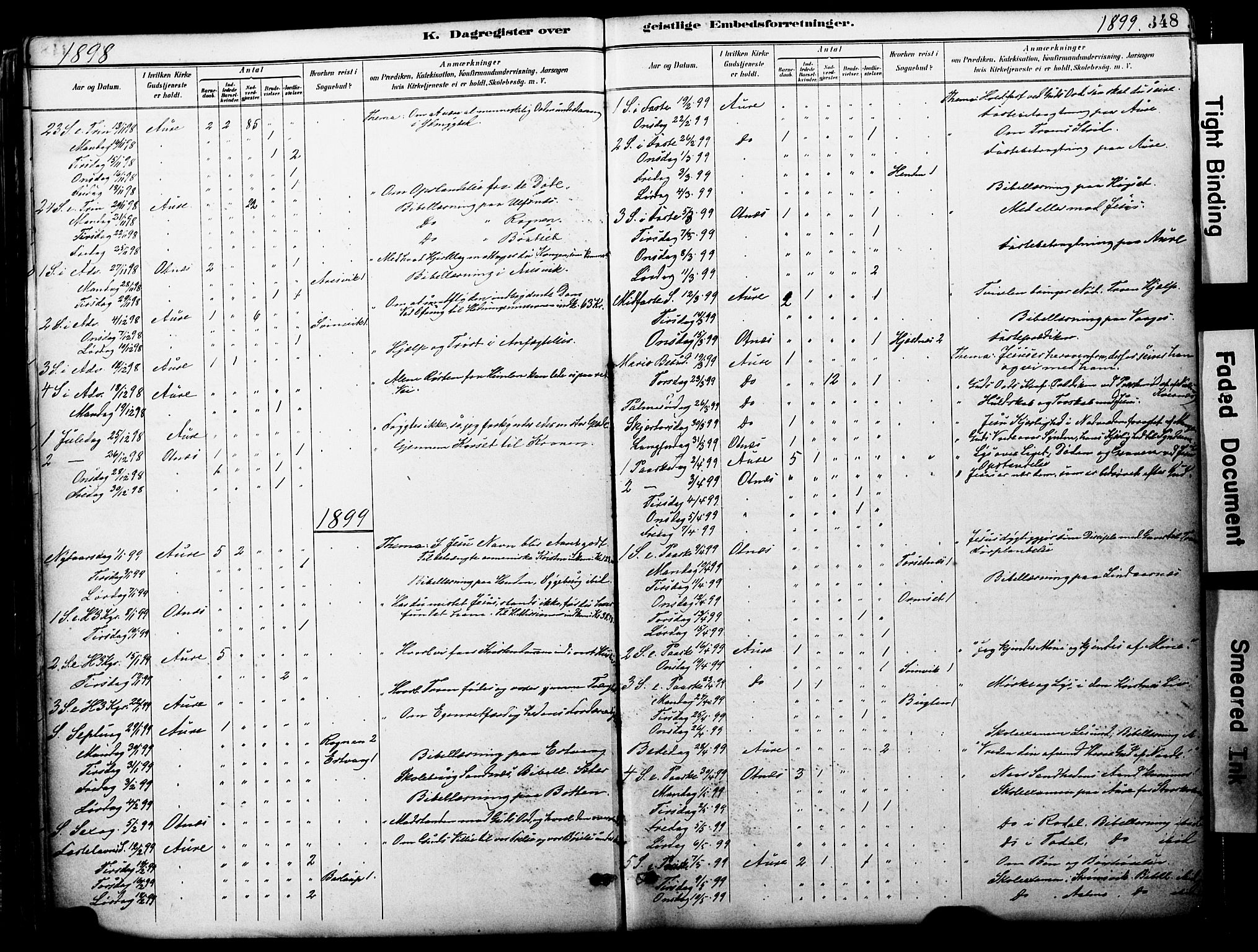 Ministerialprotokoller, klokkerbøker og fødselsregistre - Møre og Romsdal, AV/SAT-A-1454/578/L0907: Parish register (official) no. 578A06, 1887-1904, p. 348