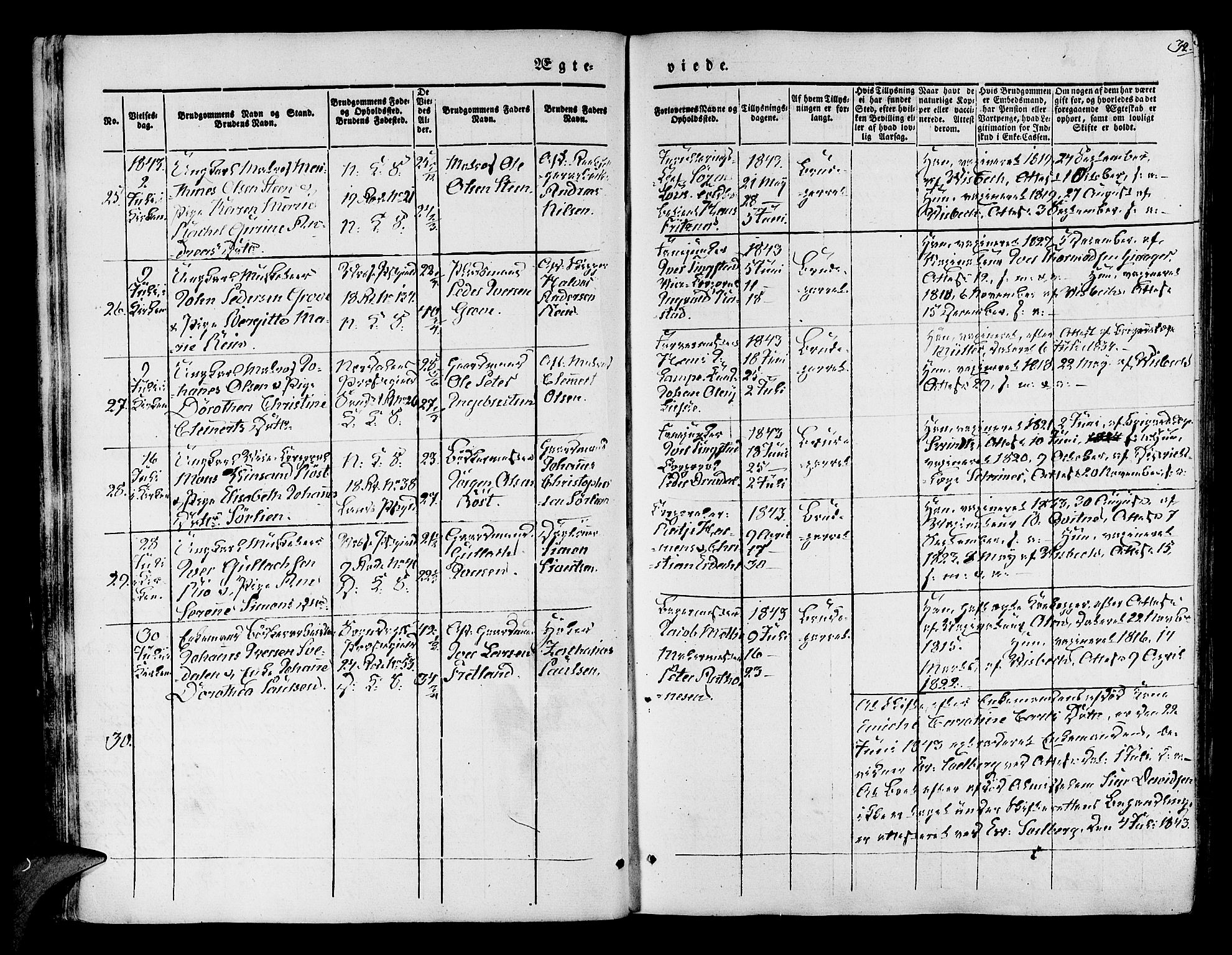 Korskirken sokneprestembete, AV/SAB-A-76101/H/Hab: Parish register (copy) no. D 1, 1840-1867, p. 32