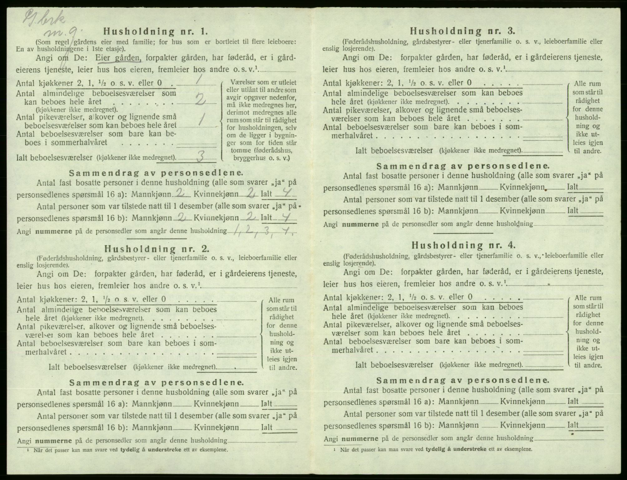 SAB, 1920 census for Etne, 1920, p. 764