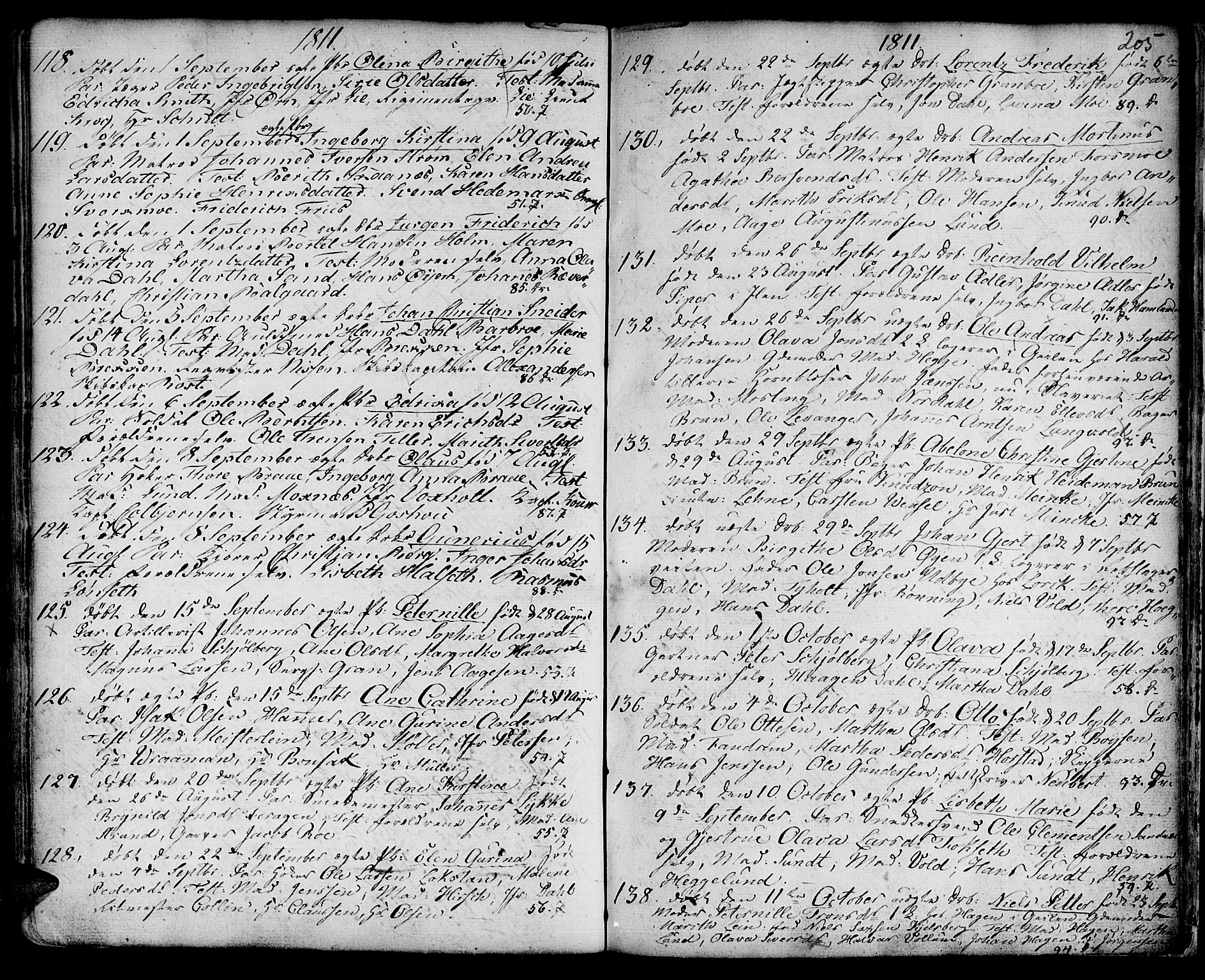 Ministerialprotokoller, klokkerbøker og fødselsregistre - Sør-Trøndelag, AV/SAT-A-1456/601/L0039: Parish register (official) no. 601A07, 1770-1819, p. 205