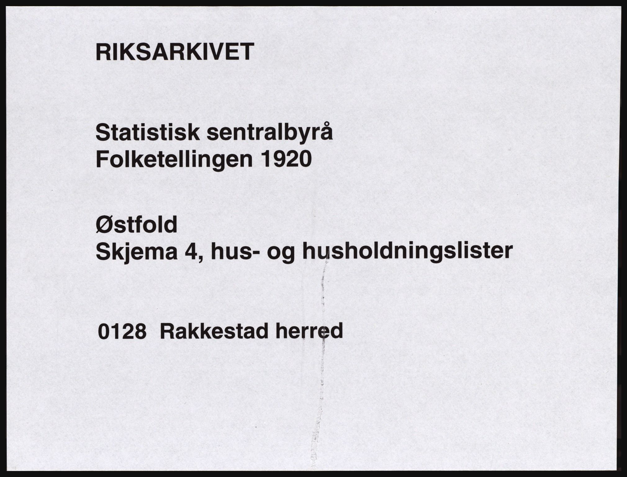 SAO, 1920 census for Rakkestad, 1920, p. 43