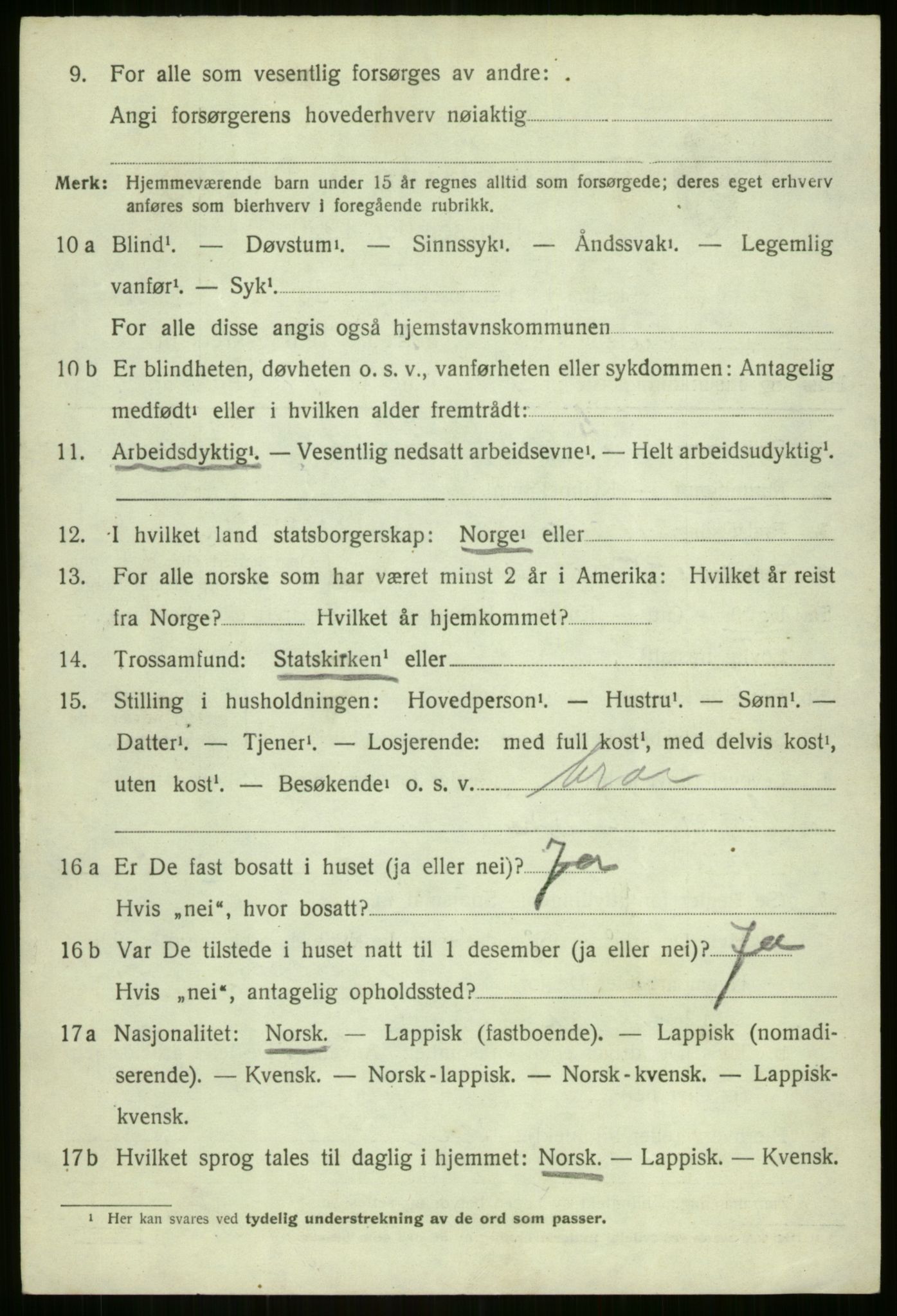 SATØ, 1920 census for Sørreisa, 1920, p. 3673