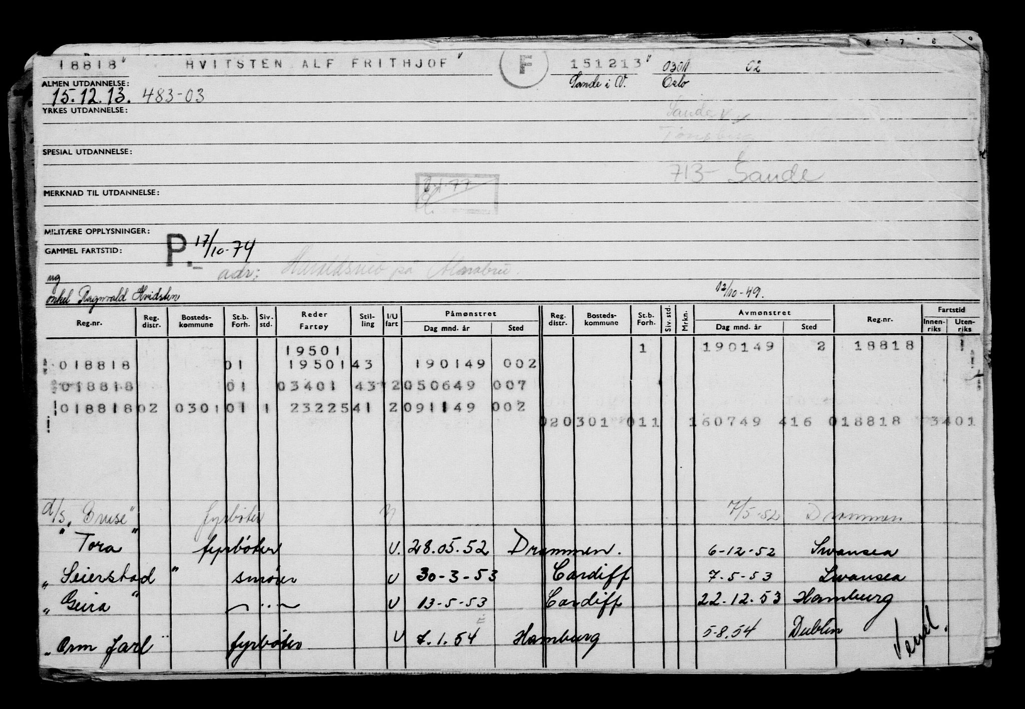 Direktoratet for sjømenn, AV/RA-S-3545/G/Gb/L0117: Hovedkort, 1913-1914, p. 209