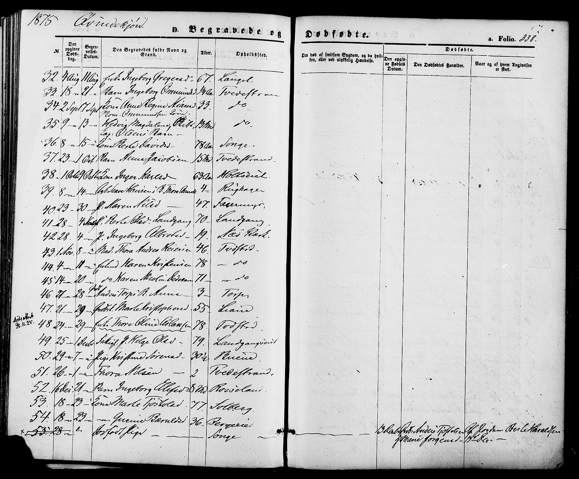 Holt sokneprestkontor, AV/SAK-1111-0021/F/Fa/L0010: Parish register (official) no. A 10, 1872-1885, p. 338