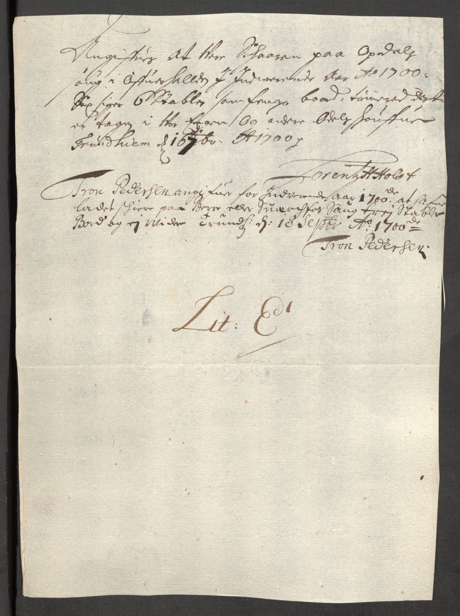 Rentekammeret inntil 1814, Reviderte regnskaper, Fogderegnskap, RA/EA-4092/R64/L4426: Fogderegnskap Namdal, 1699-1700, p. 234