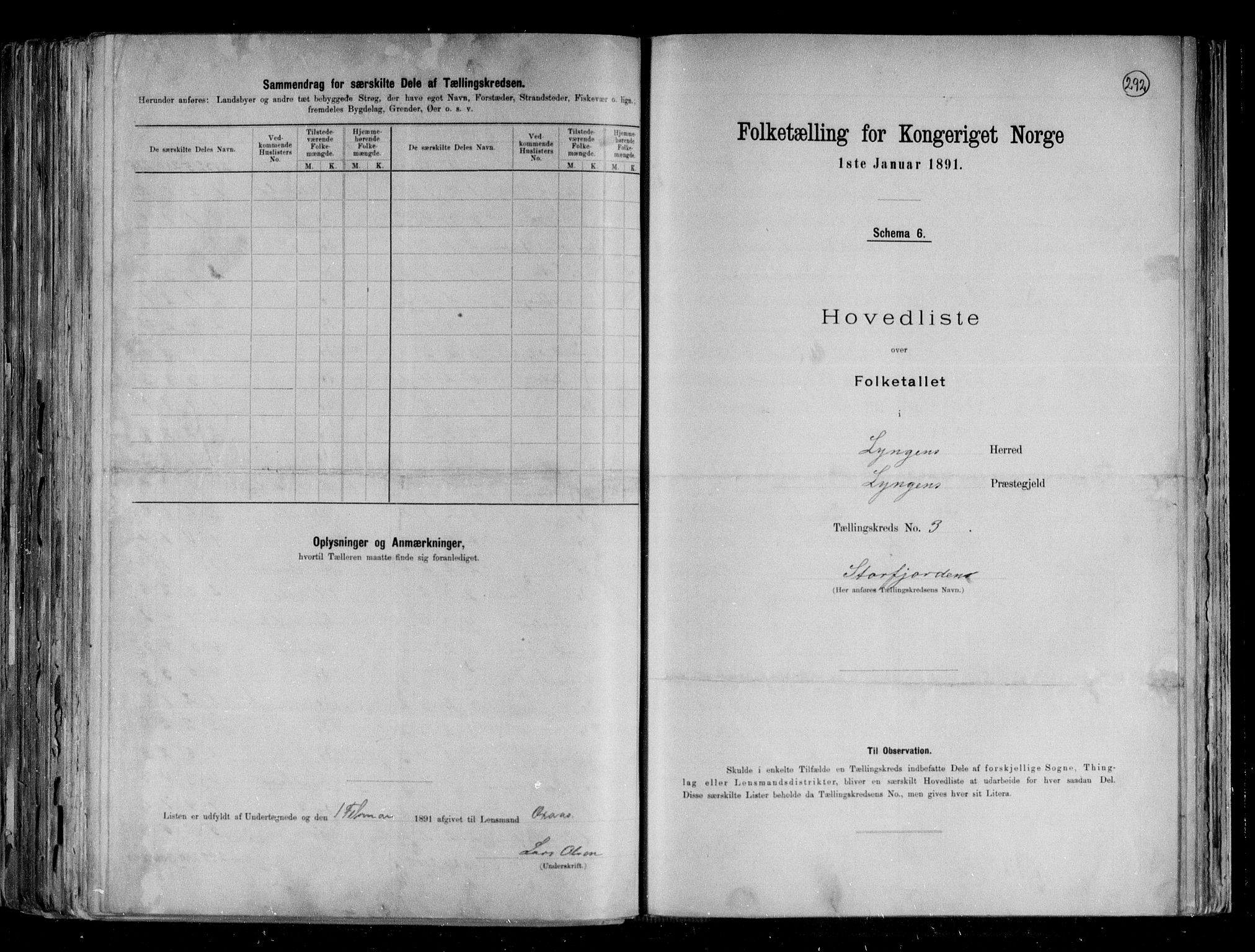 RA, 1891 census for 1938 Lyngen, 1891, p. 14