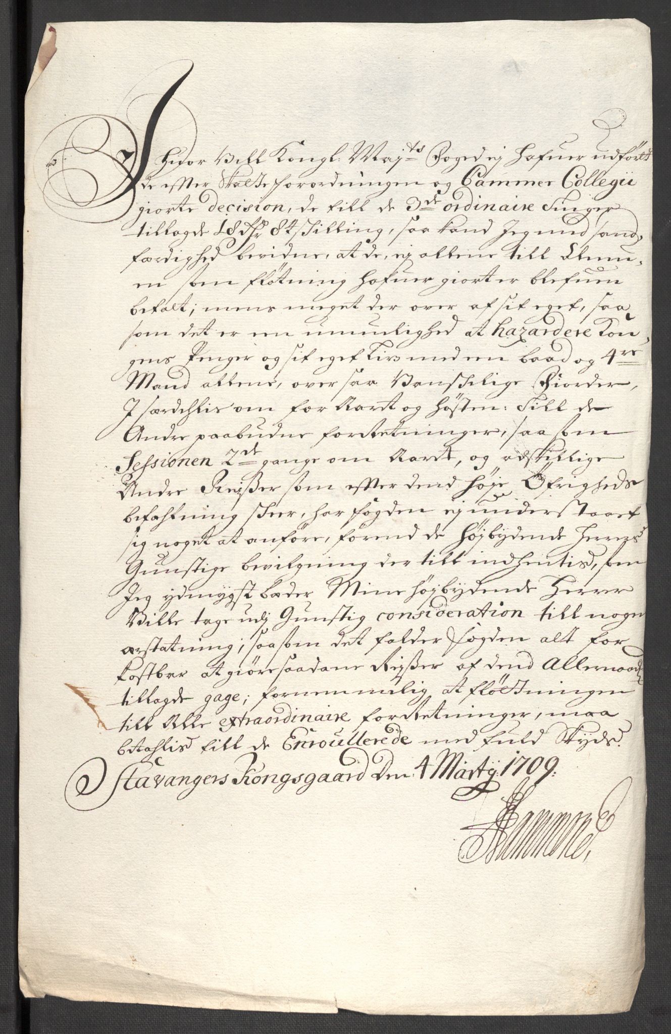 Rentekammeret inntil 1814, Reviderte regnskaper, Fogderegnskap, RA/EA-4092/R47/L2861: Fogderegnskap Ryfylke, 1706-1709, p. 242