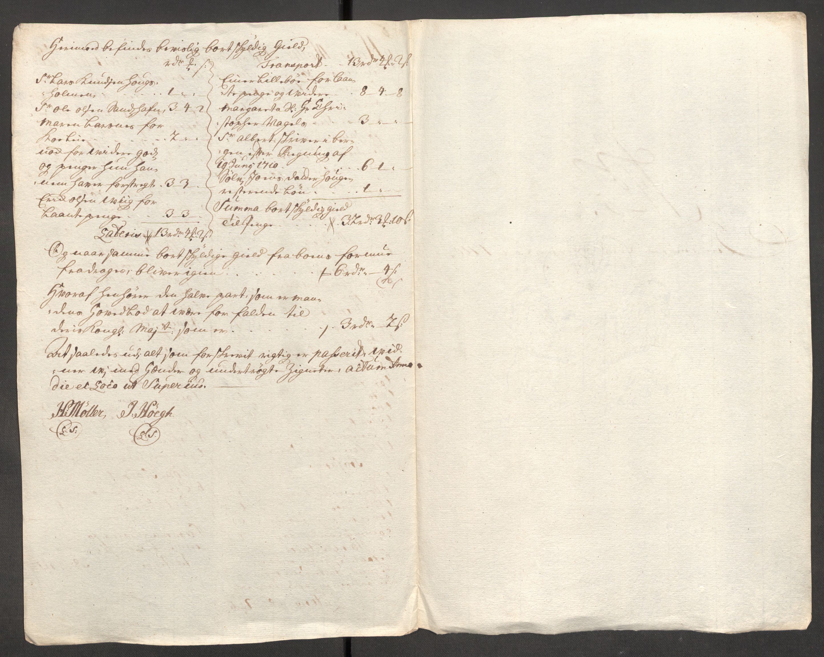 Rentekammeret inntil 1814, Reviderte regnskaper, Fogderegnskap, AV/RA-EA-4092/R54/L3563: Fogderegnskap Sunnmøre, 1710, p. 122