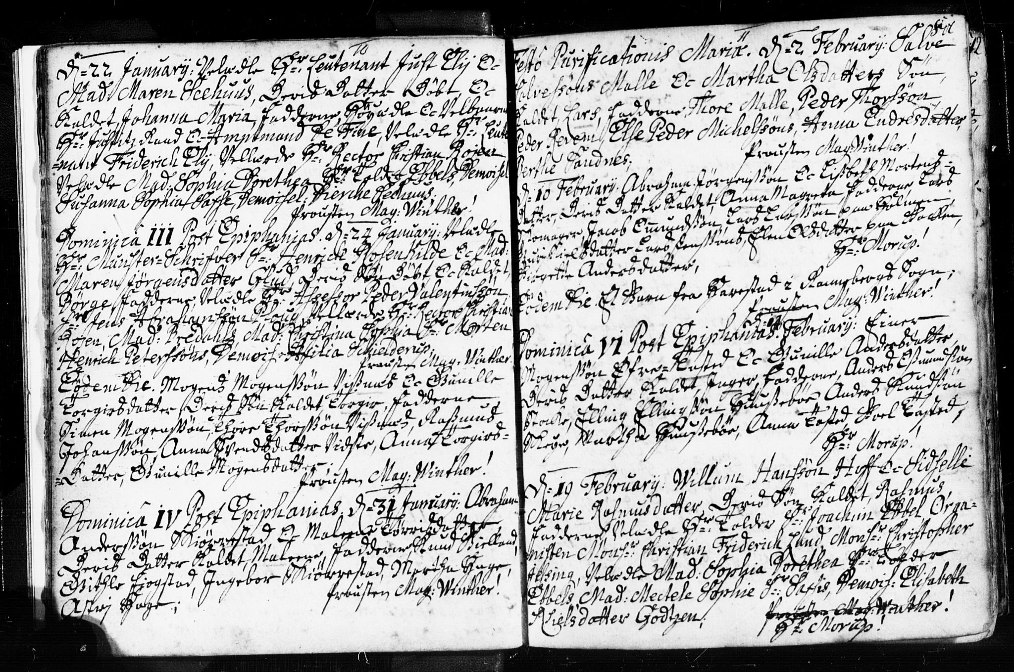 Domkirken sokneprestkontor, AV/SAST-A-101812/001/30/30BB/L0003: Parish register (copy) no. B 3, 1733-1751, p. 6