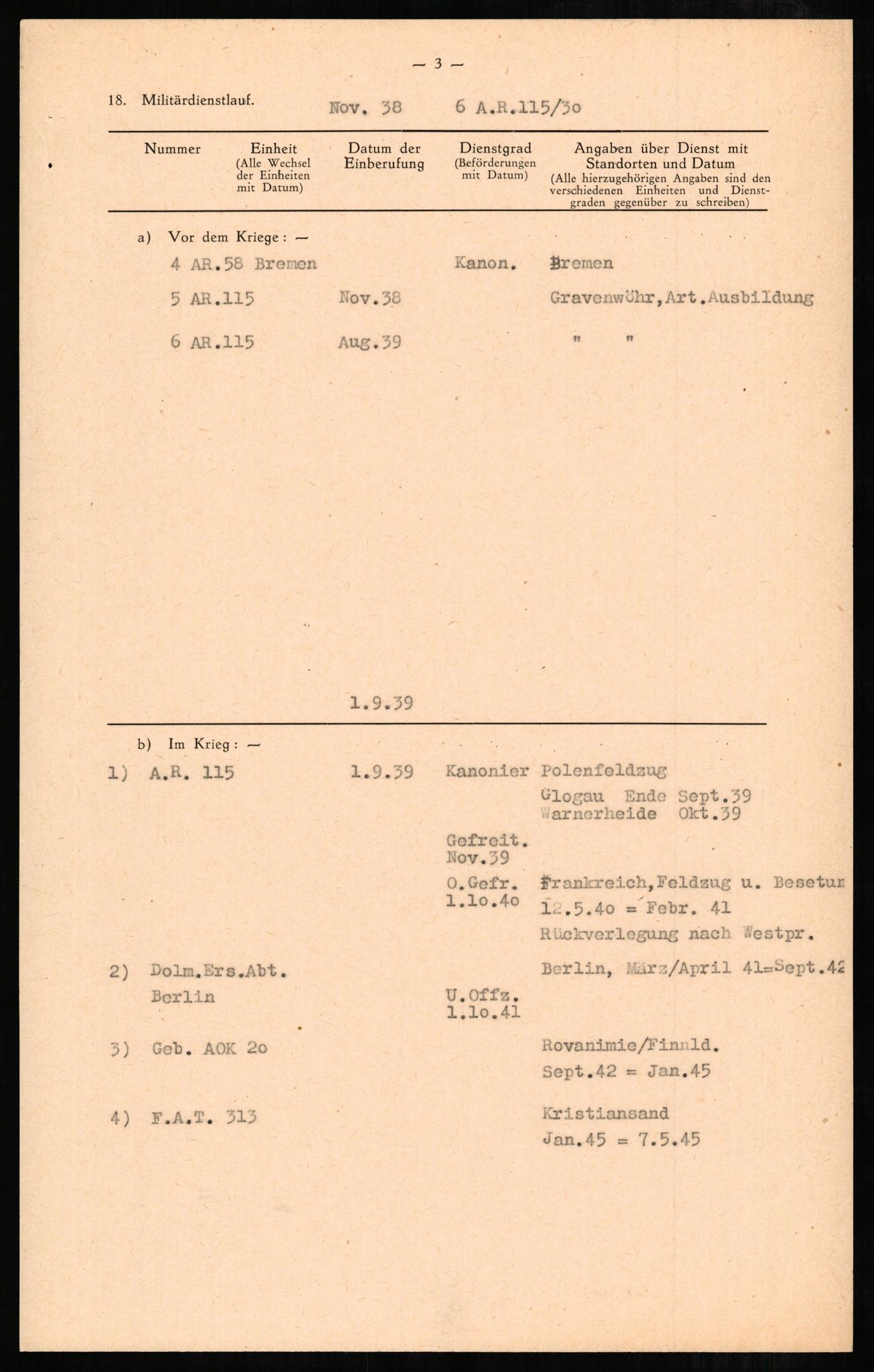 Forsvaret, Forsvarets overkommando II, AV/RA-RAFA-3915/D/Db/L0005: CI Questionaires. Tyske okkupasjonsstyrker i Norge. Tyskere., 1945-1946, p. 195