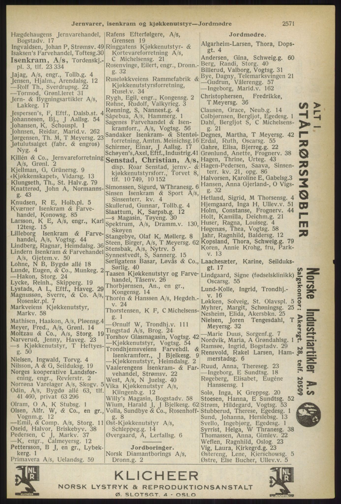 Kristiania/Oslo adressebok, PUBL/-, 1937, p. 2571