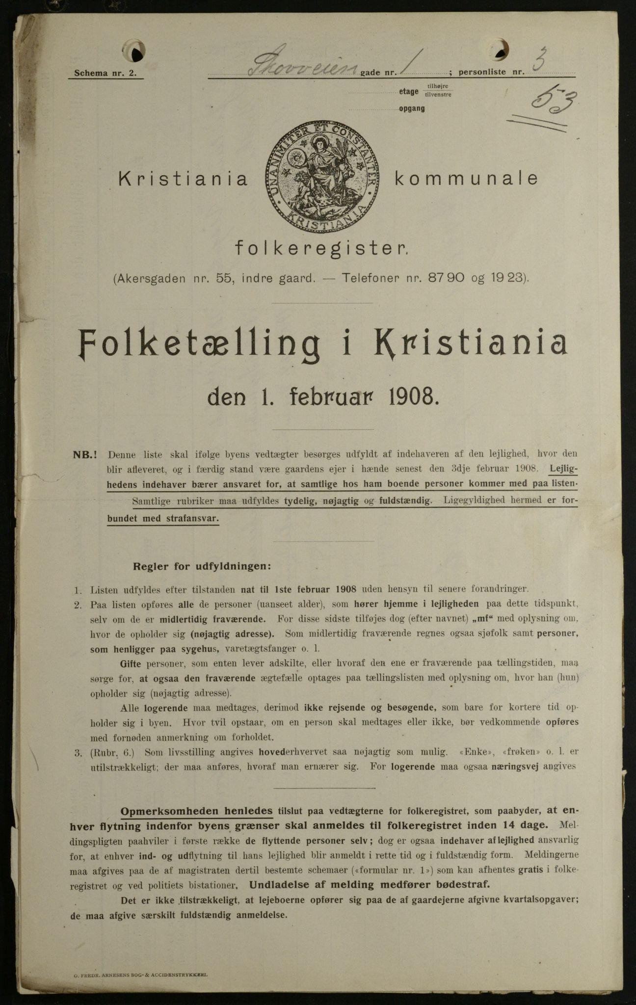 OBA, Municipal Census 1908 for Kristiania, 1908, p. 86737