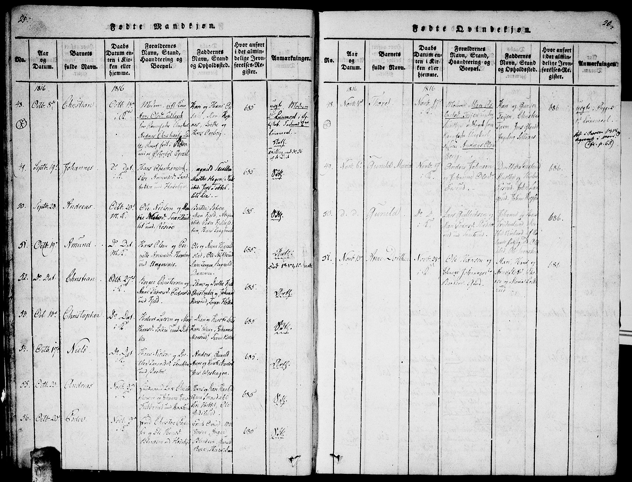 Enebakk prestekontor Kirkebøker, SAO/A-10171c/F/Fa/L0005: Parish register (official) no. I 5, 1790-1825, p. 25-26