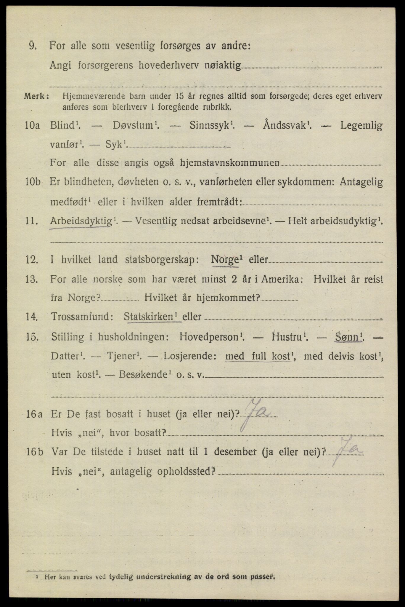 SAKO, 1920 census for Heddal, 1920, p. 1957