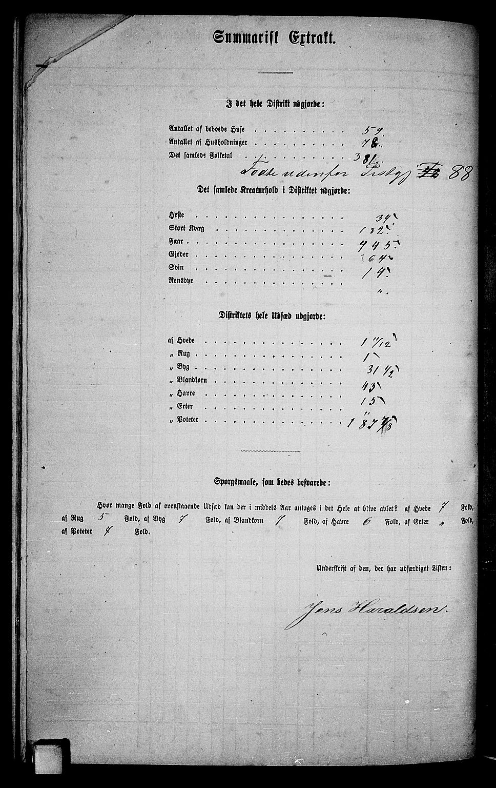 RA, 1865 census for Drangedal, 1865, p. 97