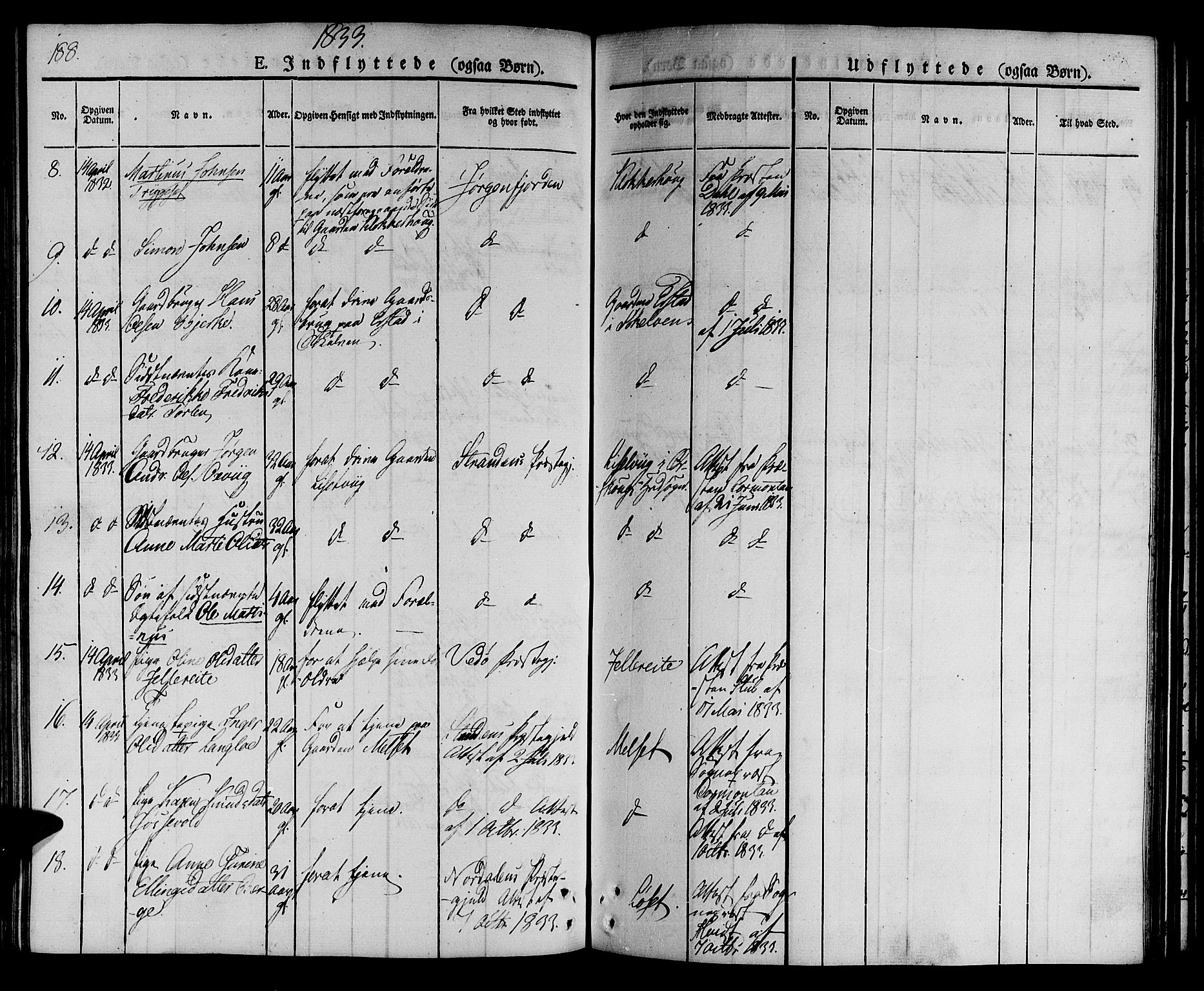 Ministerialprotokoller, klokkerbøker og fødselsregistre - Møre og Romsdal, SAT/A-1454/522/L0311: Parish register (official) no. 522A06, 1832-1842, p. 188