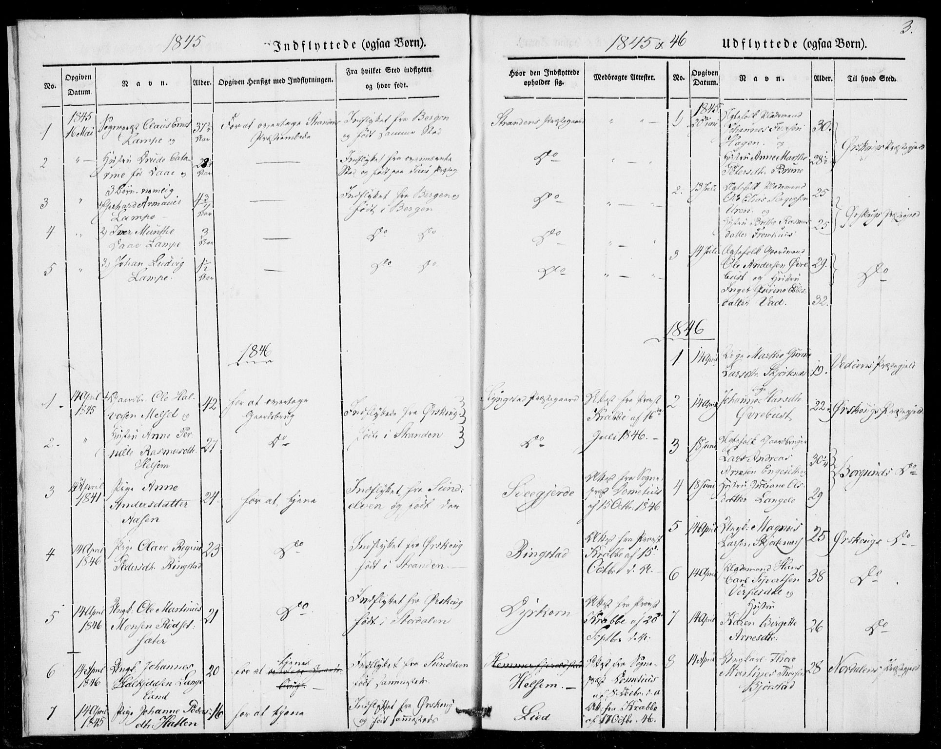 Ministerialprotokoller, klokkerbøker og fødselsregistre - Møre og Romsdal, SAT/A-1454/520/L0279: Parish register (official) no. 520A08, 1844-1881, p. 3