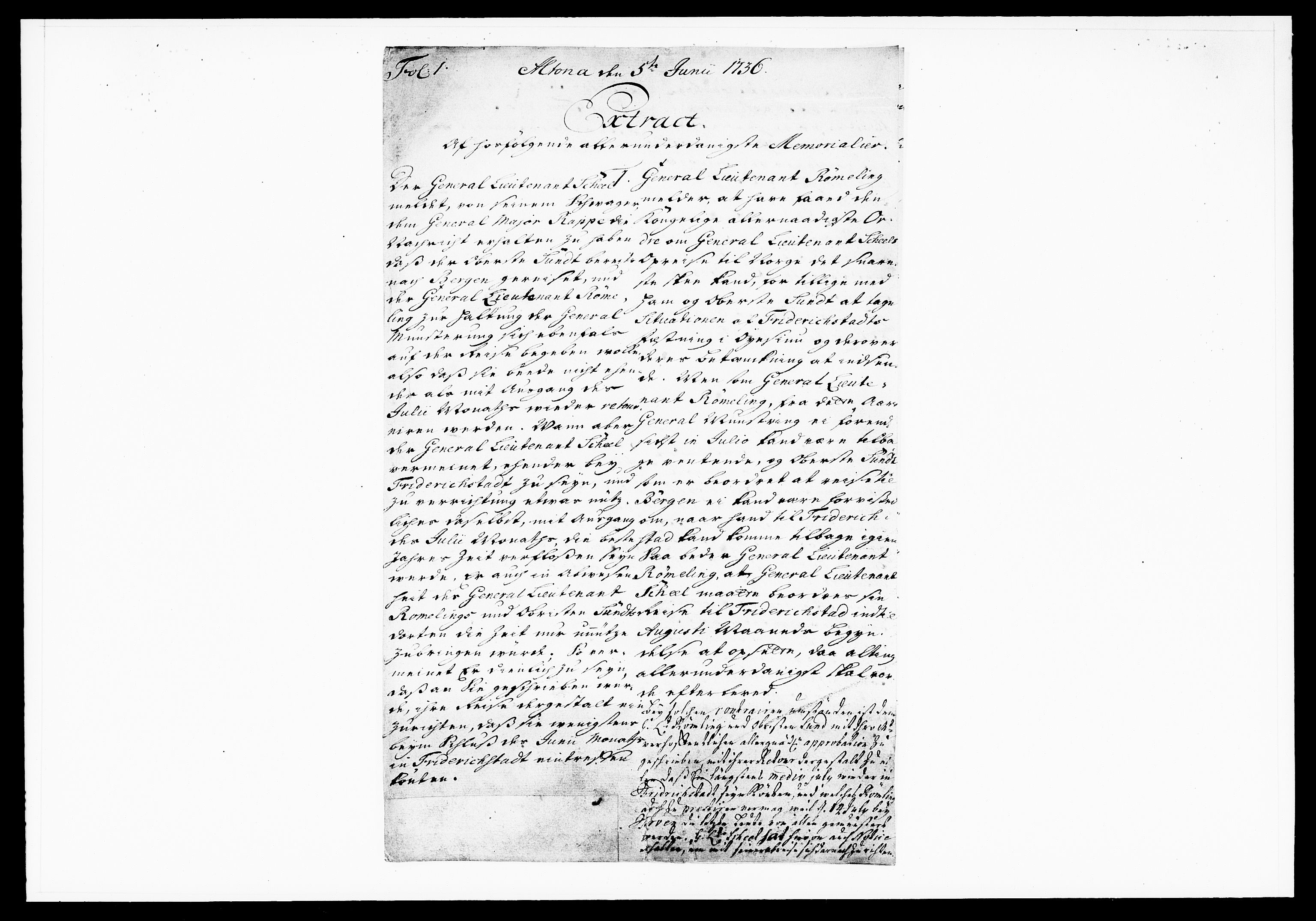 Krigskollegiet, Krigskancelliet, DRA/A-0006/-/1130-1137: Refererede sager, 1736, p. 197