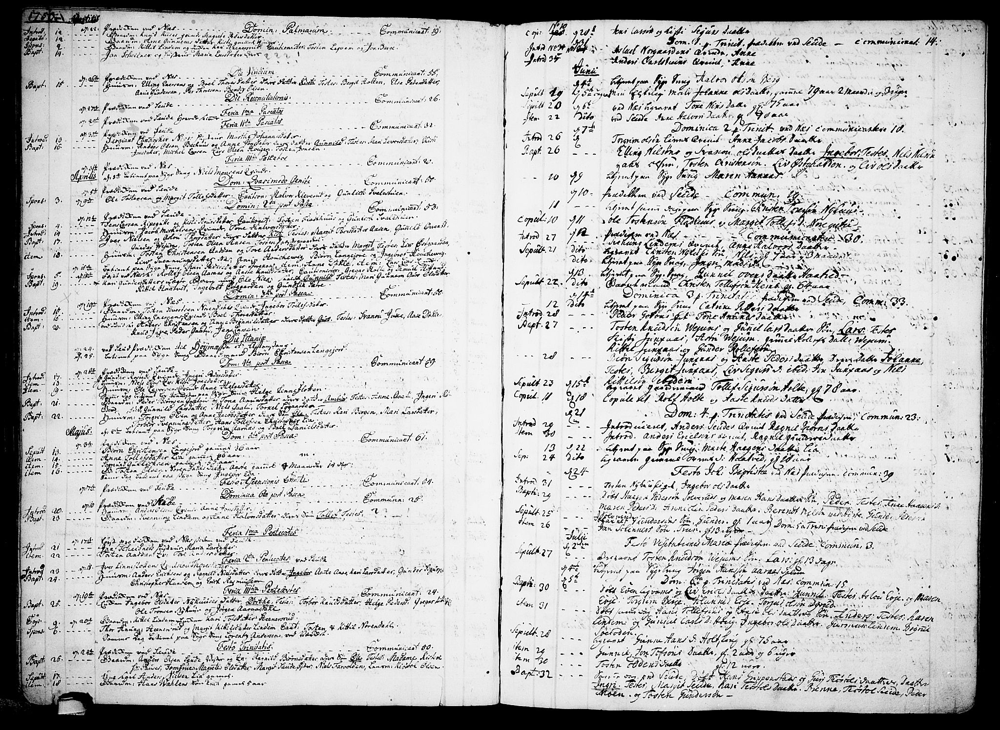 Sauherad kirkebøker, SAKO/A-298/F/Fa/L0003: Parish register (official) no. I 3, 1722-1766