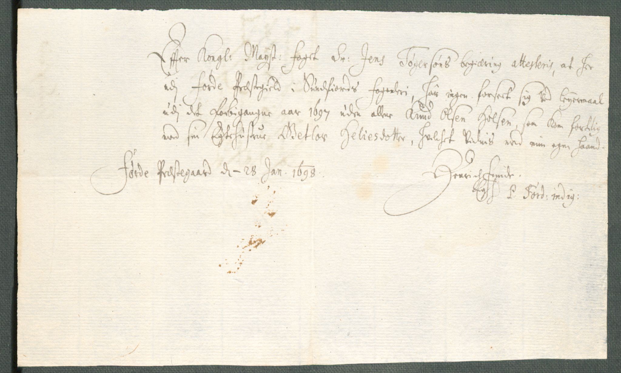 Rentekammeret inntil 1814, Reviderte regnskaper, Fogderegnskap, AV/RA-EA-4092/R53/L3423: Fogderegnskap Sunn- og Nordfjord, 1697-1698, p. 72