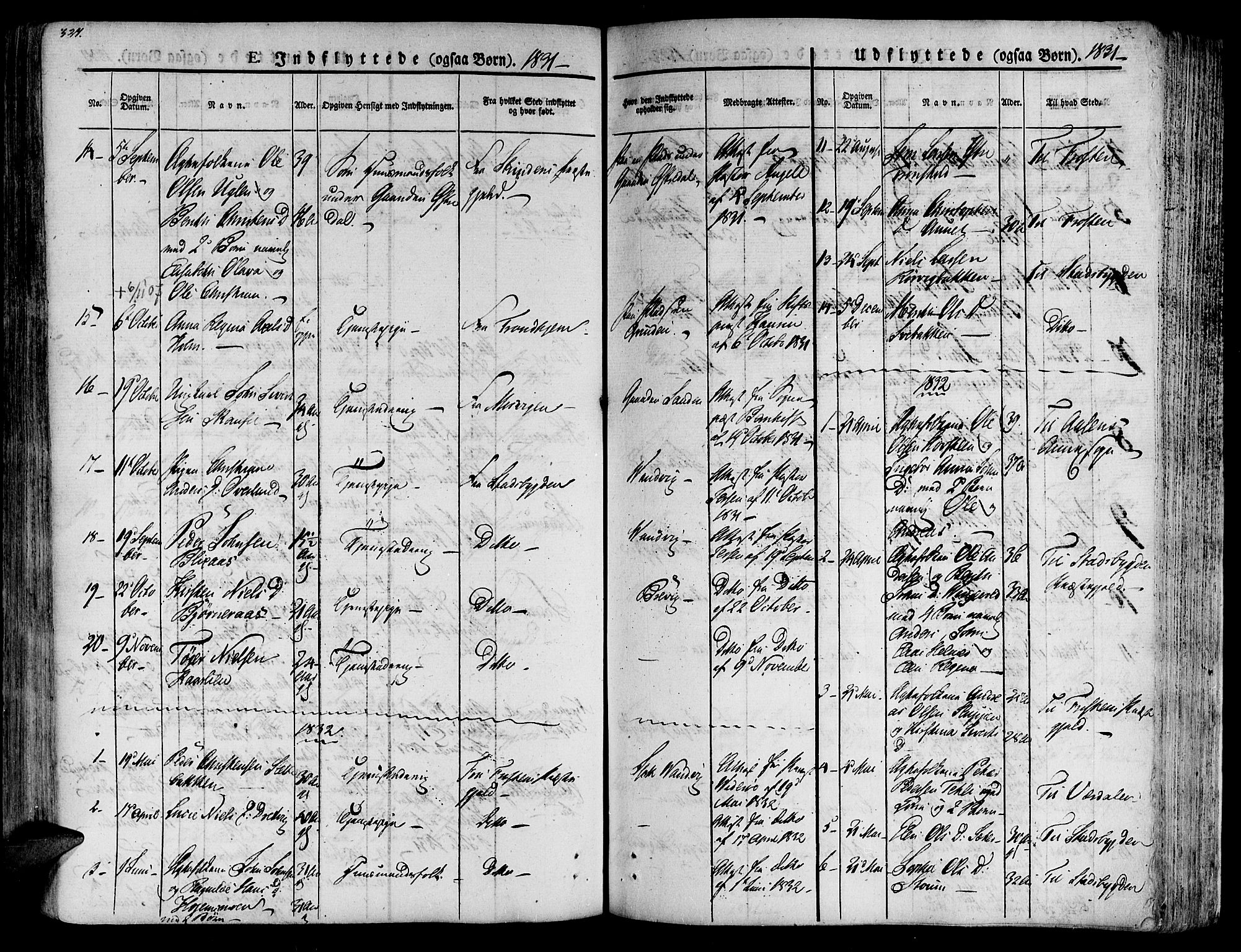 Ministerialprotokoller, klokkerbøker og fødselsregistre - Nord-Trøndelag, SAT/A-1458/701/L0006: Parish register (official) no. 701A06, 1825-1841, p. 327