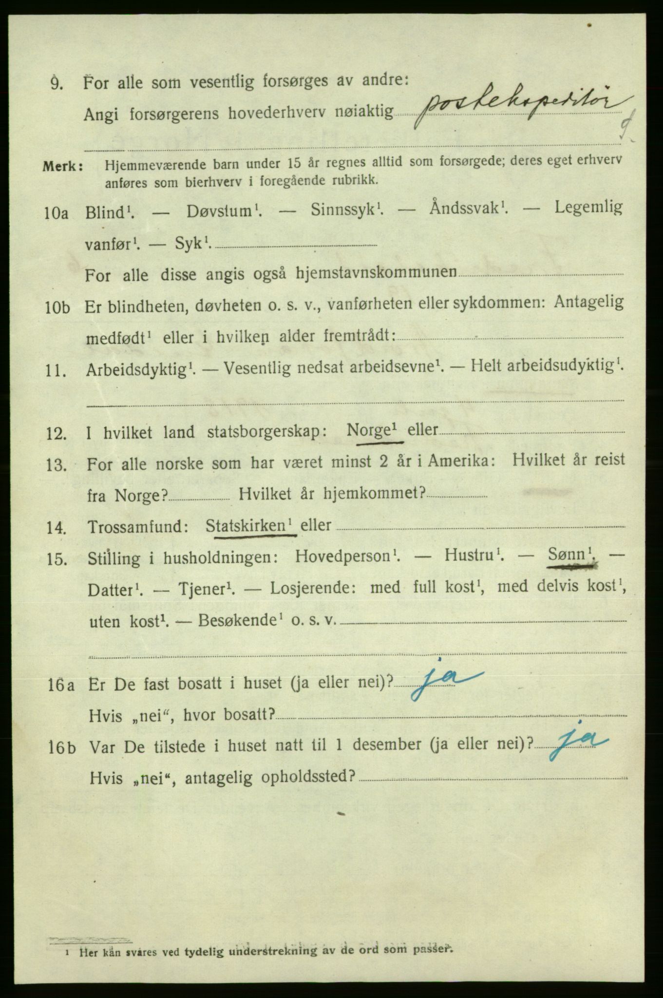 SAO, 1920 census for Fredrikshald, 1920, p. 13417