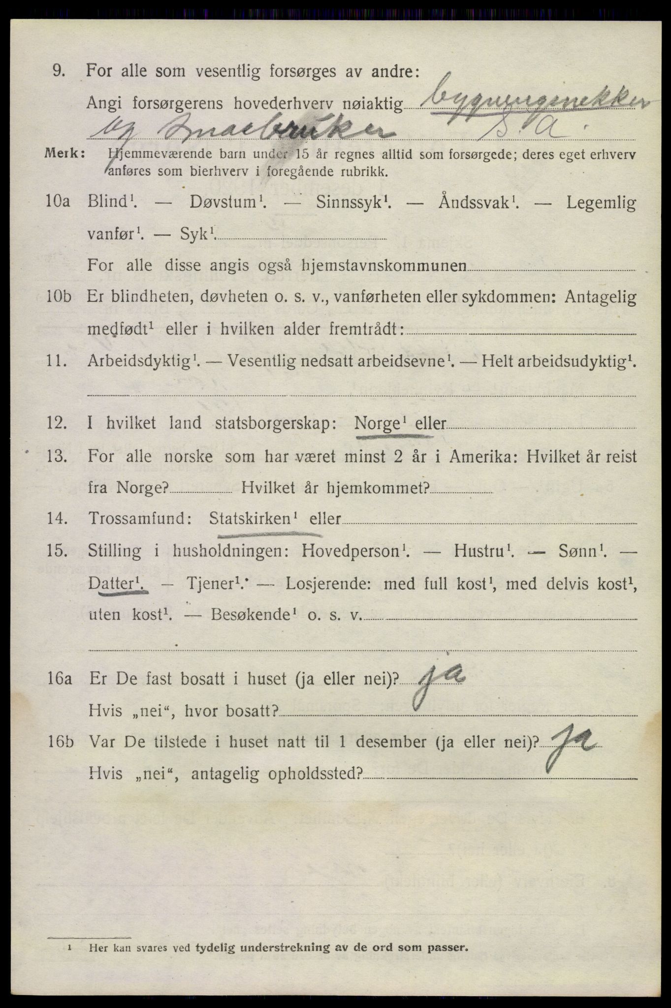 SAKO, 1920 census for Sauherad, 1920, p. 7160