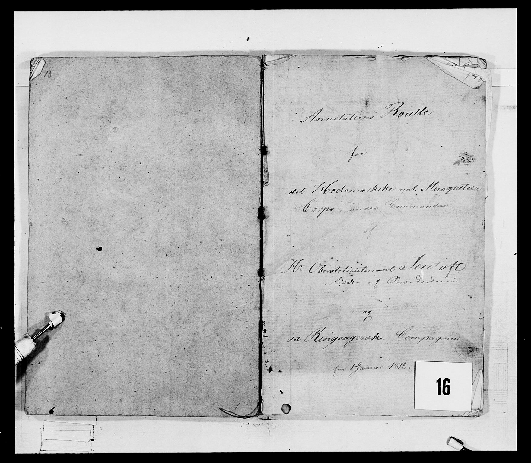 Generalitets- og kommissariatskollegiet, Det kongelige norske kommissariatskollegium, RA/EA-5420/E/Eh/L0069: Opplandske gevorbne infanteriregiment, 1810-1818, p. 746