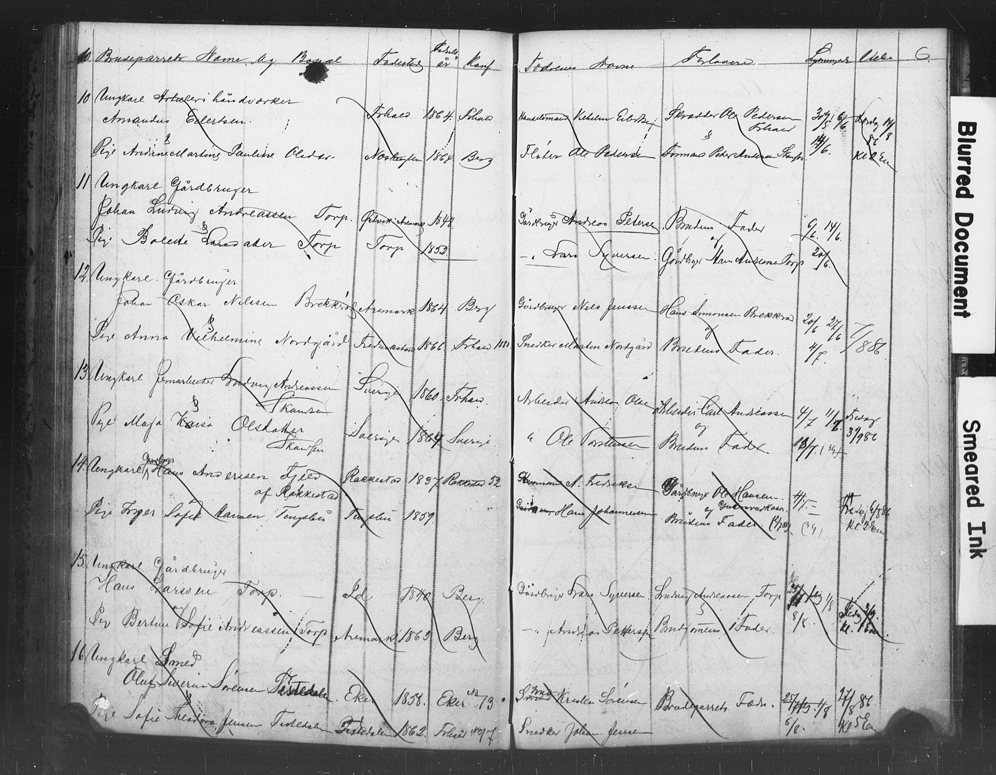 Berg prestekontor Kirkebøker, AV/SAO-A-10902/H/Ha/L0001: Banns register no. I 1, 1857-1894