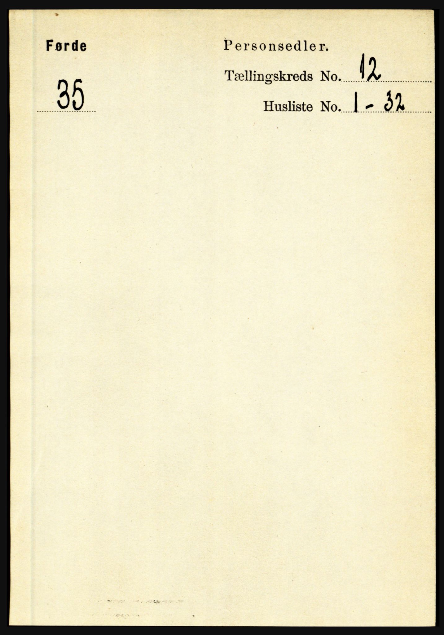 RA, 1891 census for 1432 Førde, 1891, p. 4279