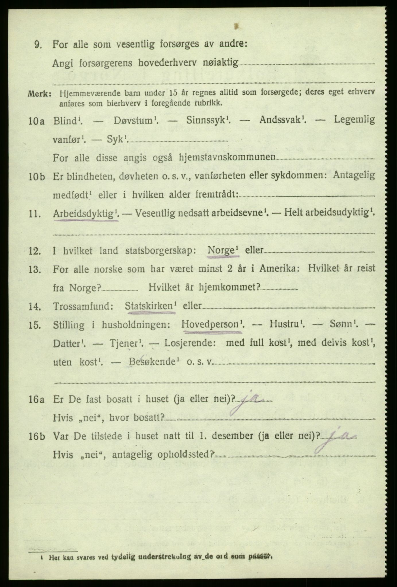 SAO, 1920 census for Borge, 1920, p. 2020