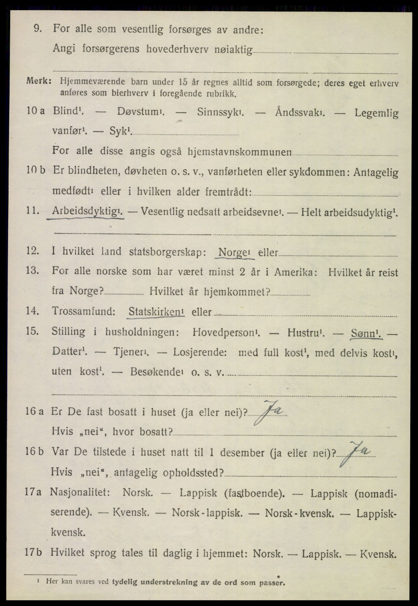 SAT, 1920 census for Gildeskål, 1920, p. 5049