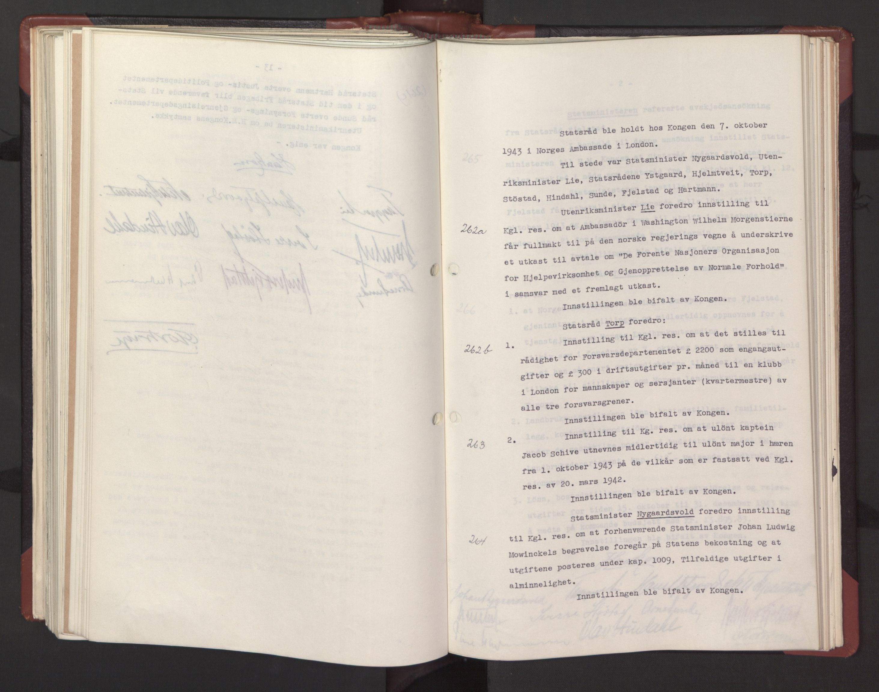 Statsrådssekretariatet, RA/S-1001/A/Ac/L0123: Kgl. res. 15/1-20/12, 1943, p. 217