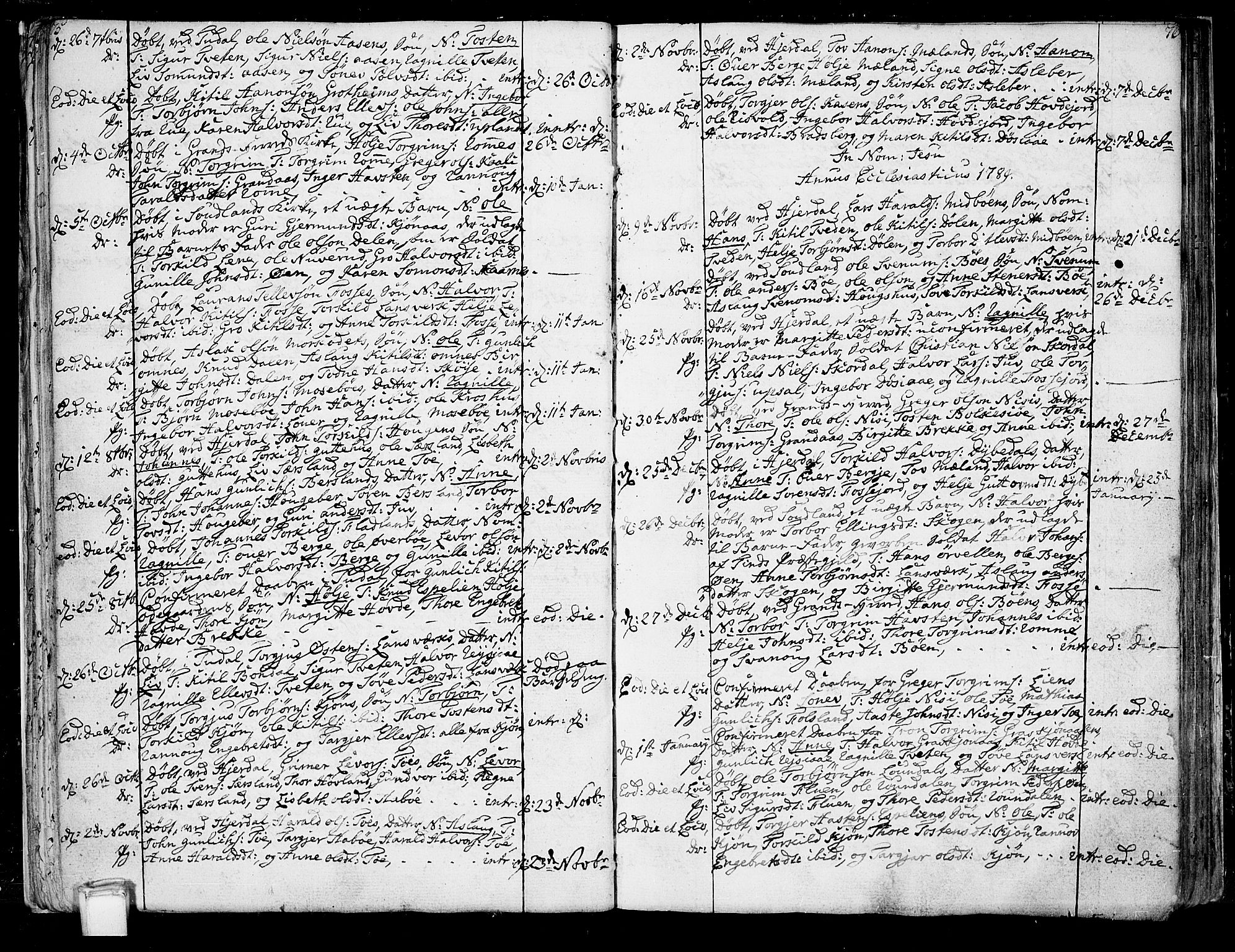 Hjartdal kirkebøker, AV/SAKO-A-270/F/Fa/L0005: Parish register (official) no. I 5, 1776-1801, p. 75-76