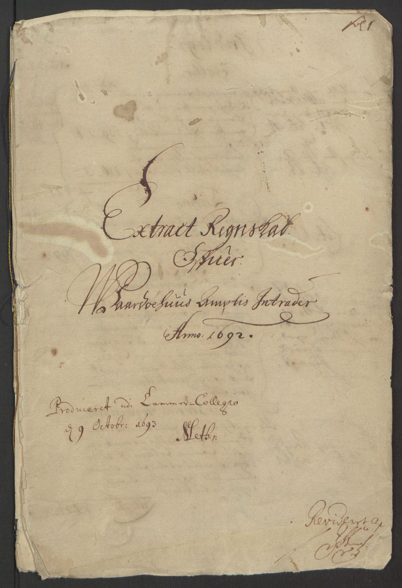 Rentekammeret inntil 1814, Reviderte regnskaper, Fogderegnskap, RA/EA-4092/R69/L4851: Fogderegnskap Finnmark/Vardøhus, 1691-1700, p. 133
