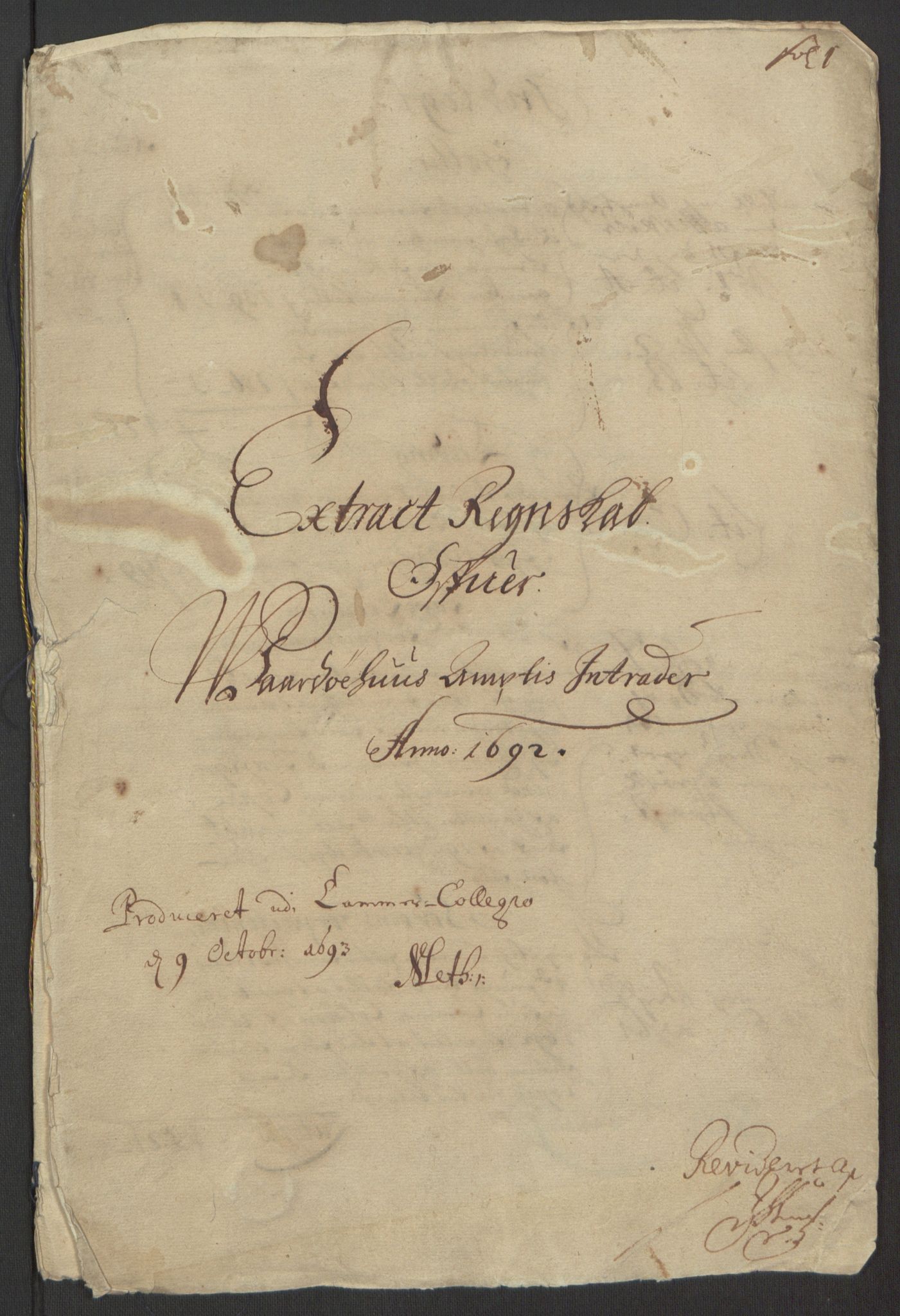 Rentekammeret inntil 1814, Reviderte regnskaper, Fogderegnskap, AV/RA-EA-4092/R69/L4851: Fogderegnskap Finnmark/Vardøhus, 1691-1700, p. 133