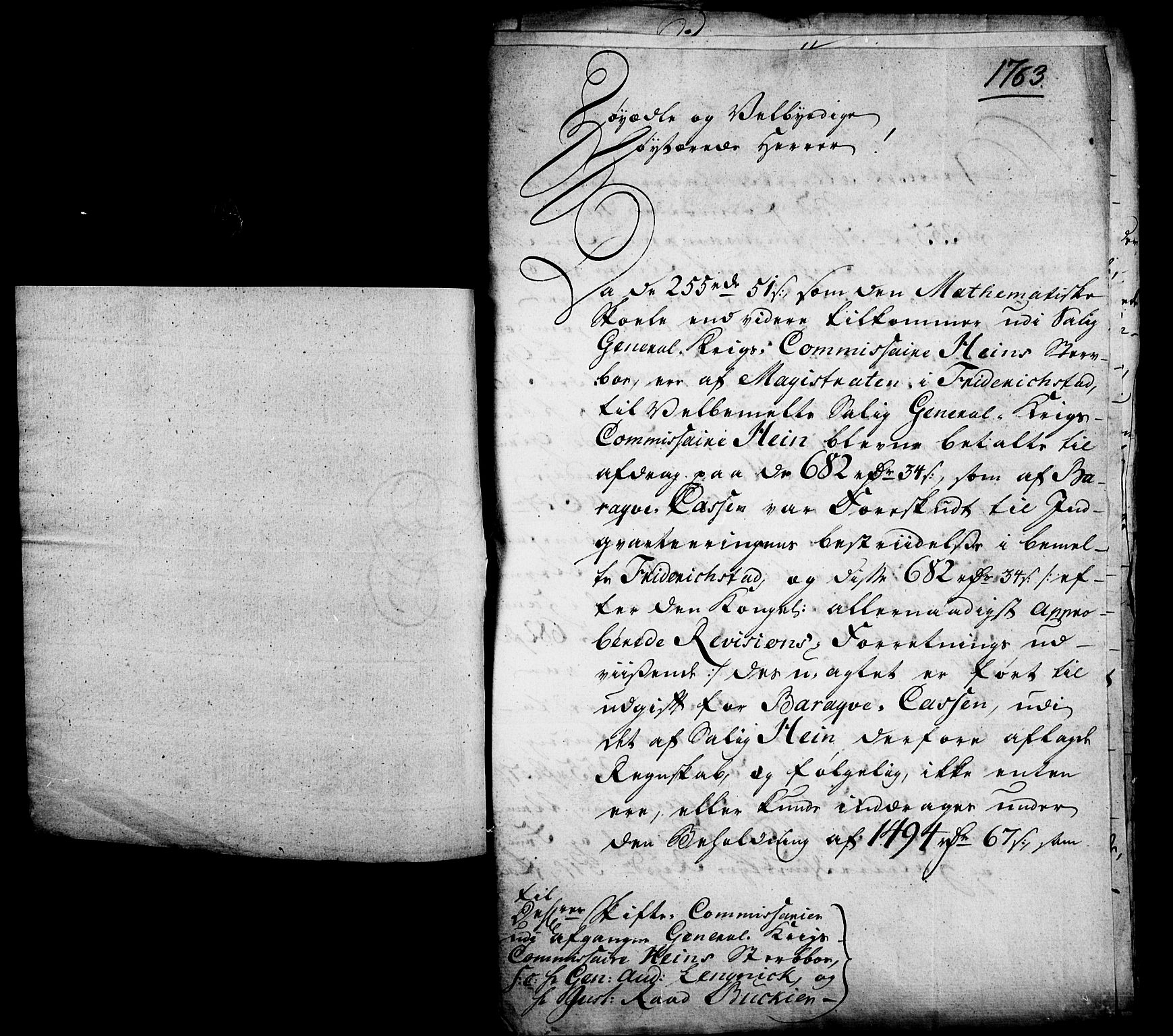 Forsvaret, Generalauditøren, AV/RA-RAFA-1772/F/Fj/Fja/L0015b: Hein (S 398) 1761 - 1772., 1761-1772, p. 2