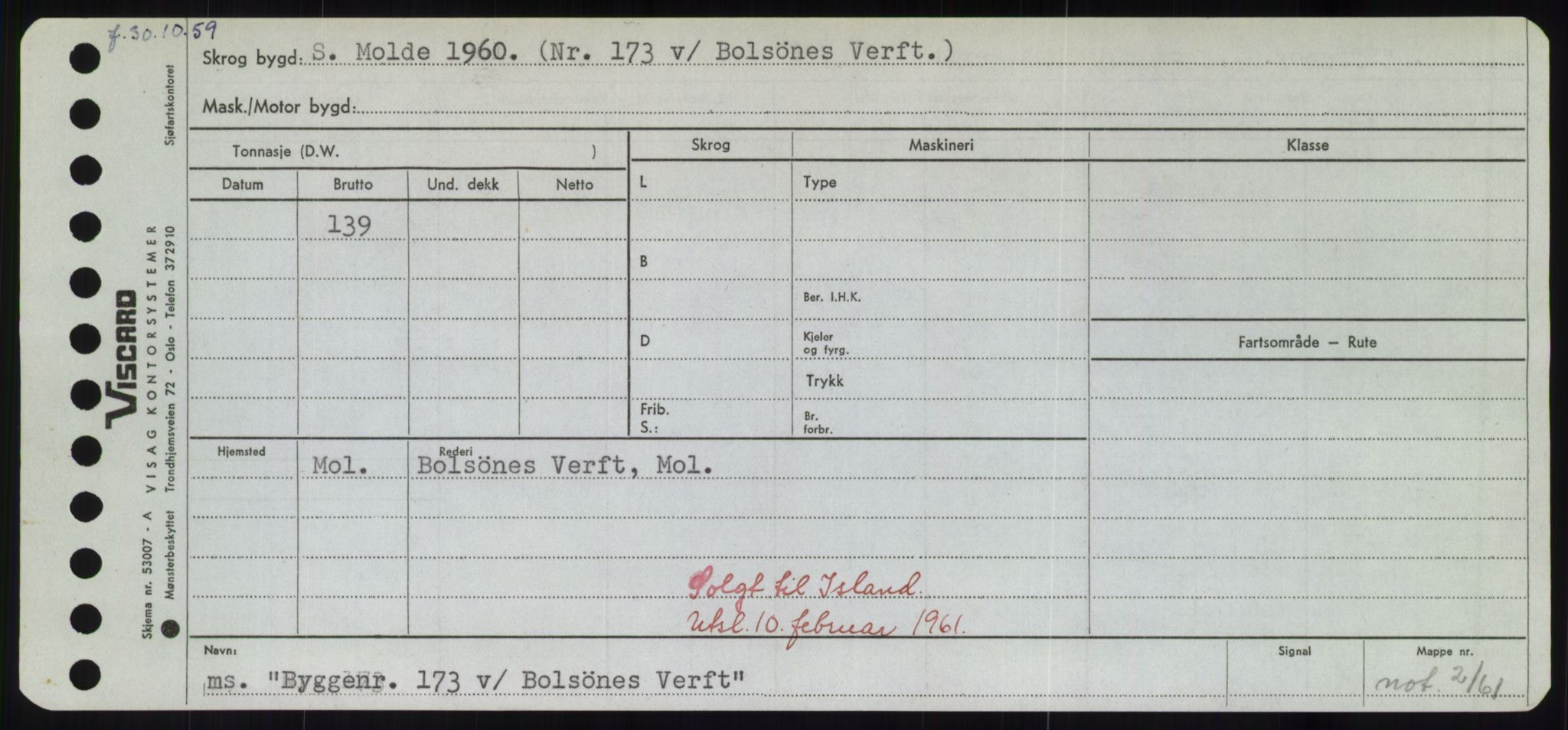 Sjøfartsdirektoratet med forløpere, Skipsmålingen, AV/RA-S-1627/H/Hd/L0006: Fartøy, Byg-Båt, p. 27