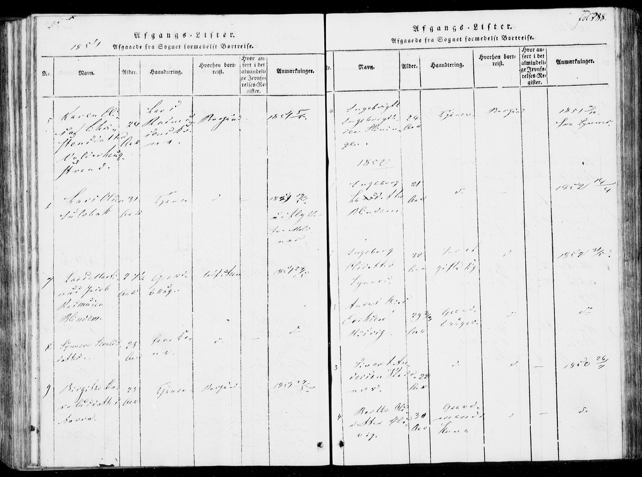 Ministerialprotokoller, klokkerbøker og fødselsregistre - Møre og Romsdal, AV/SAT-A-1454/537/L0517: Parish register (official) no. 537A01, 1818-1862, p. 288