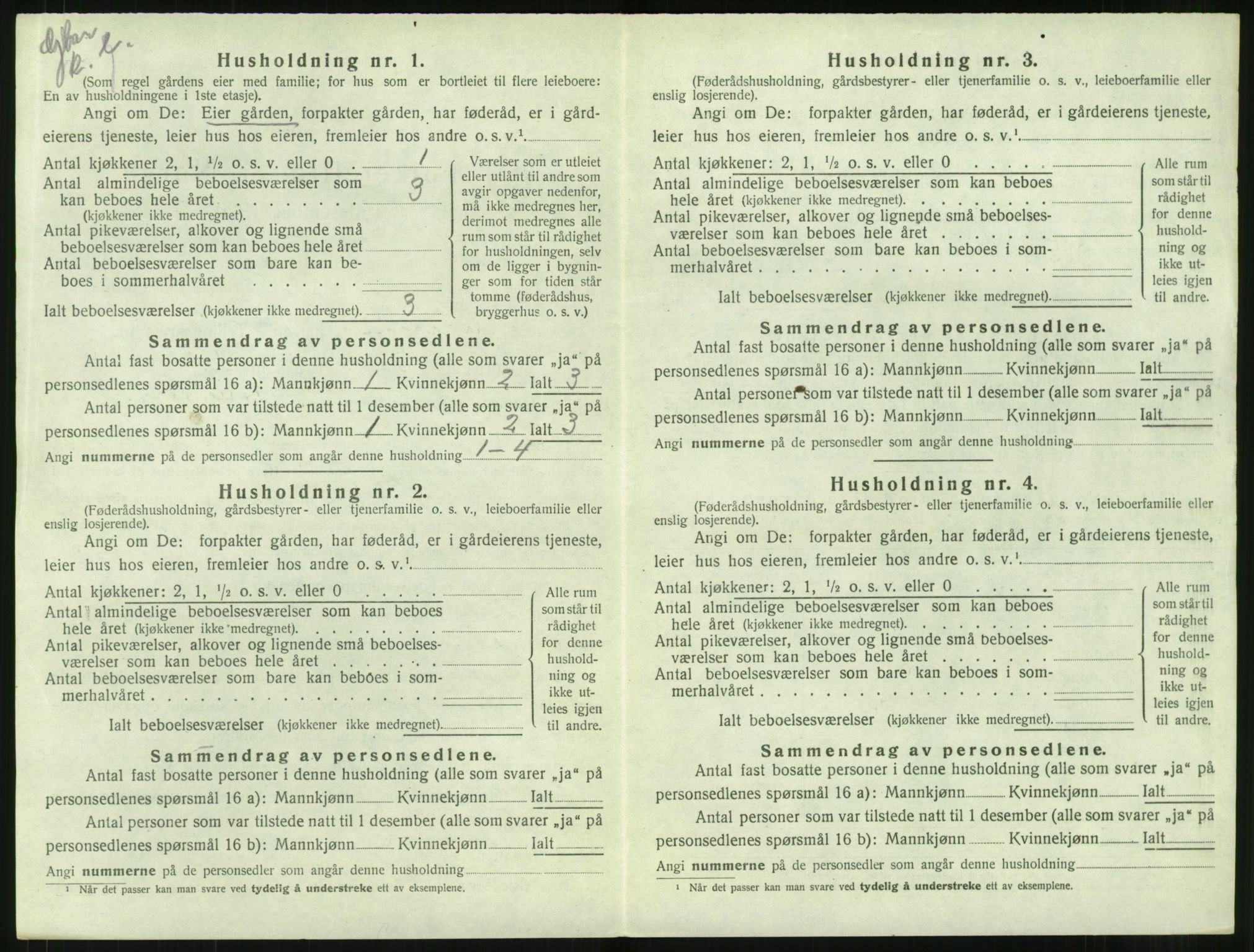 SAT, 1920 census for Haram, 1920, p. 170