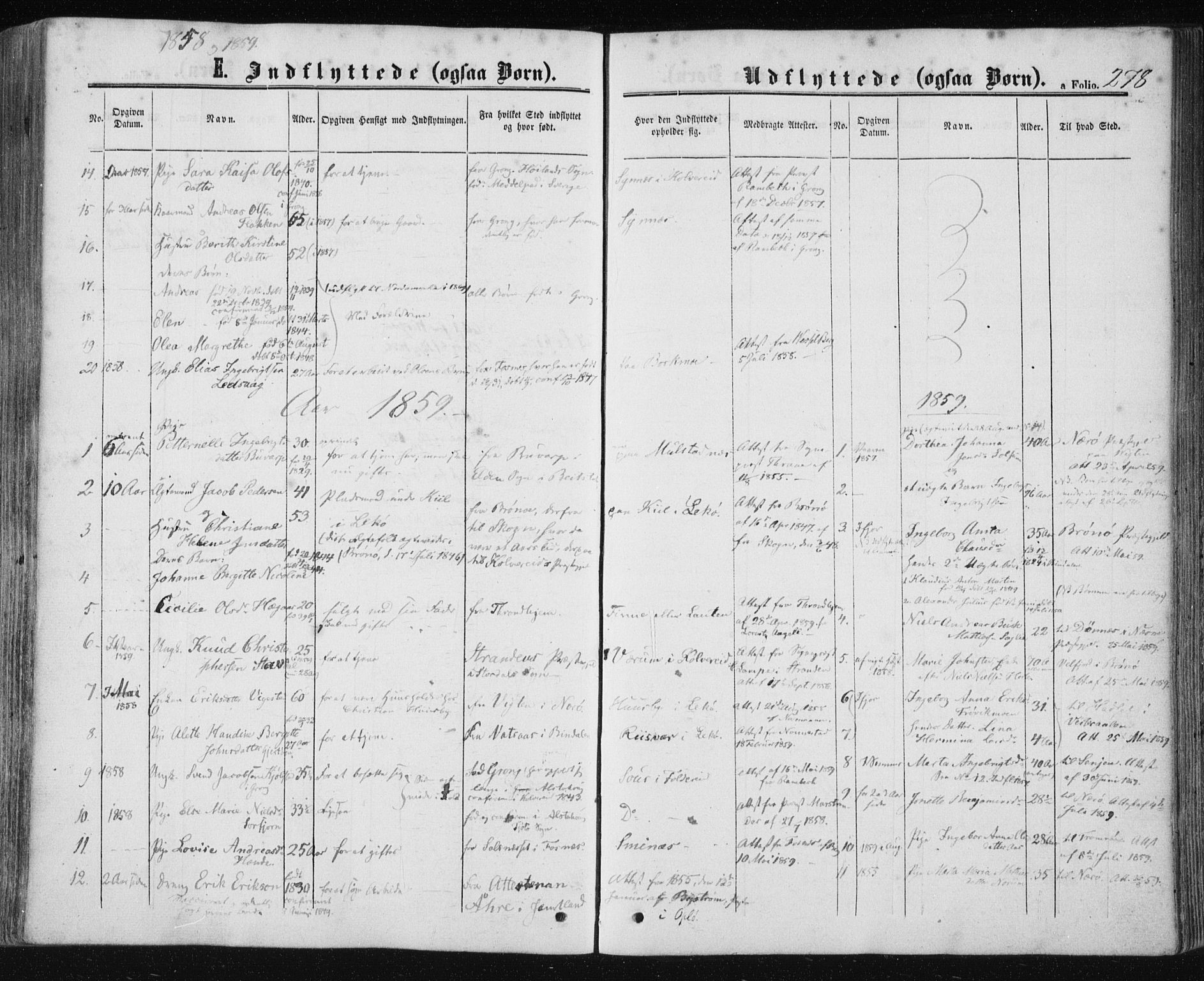 Ministerialprotokoller, klokkerbøker og fødselsregistre - Nord-Trøndelag, SAT/A-1458/780/L0641: Parish register (official) no. 780A06, 1857-1874, p. 278
