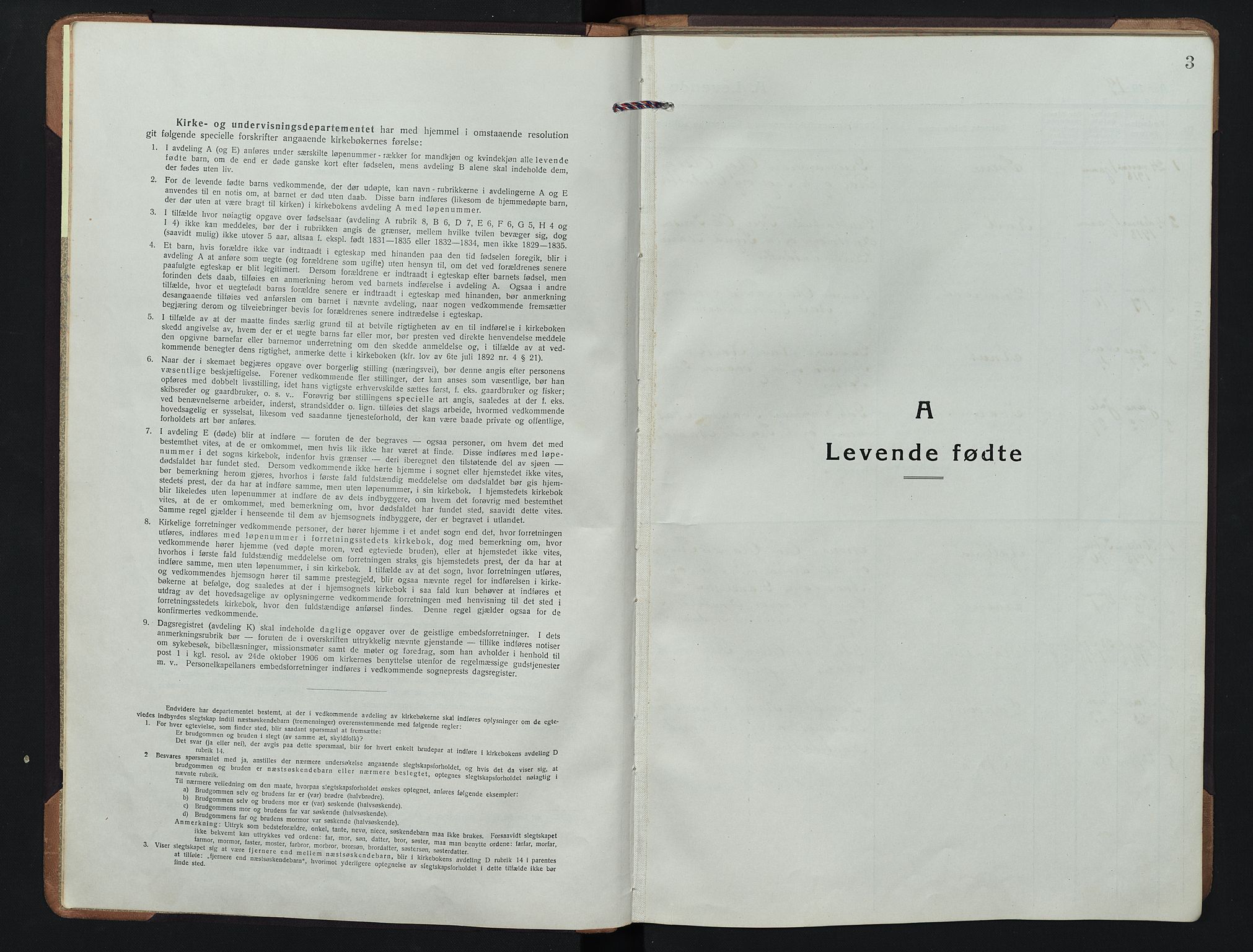 Tolga prestekontor, AV/SAH-PREST-062/L/L0015: Parish register (copy) no. 15, 1919-1946, p. 3