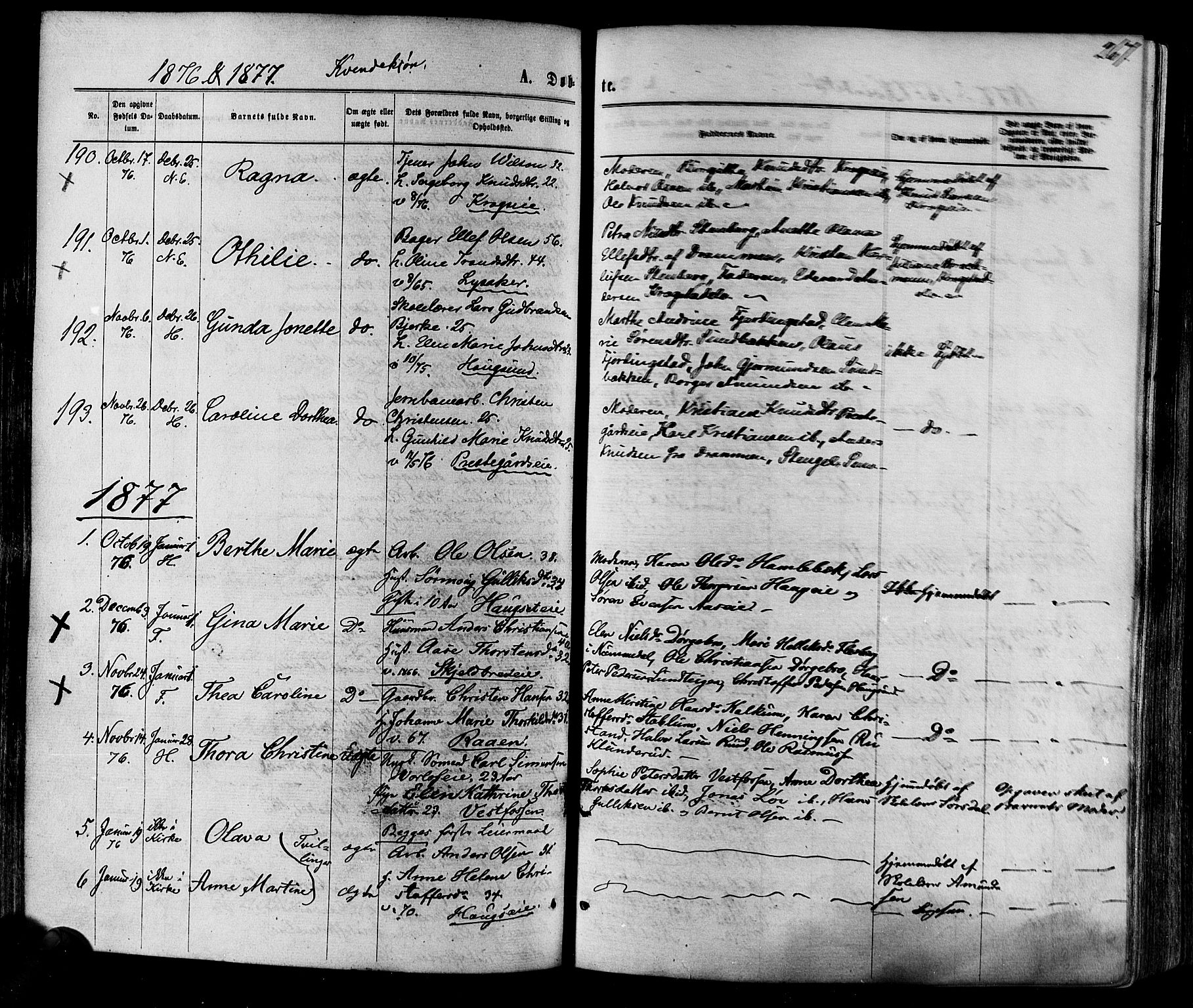 Eiker kirkebøker, AV/SAKO-A-4/F/Fa/L0017: Parish register (official) no. I 17, 1869-1877, p. 267