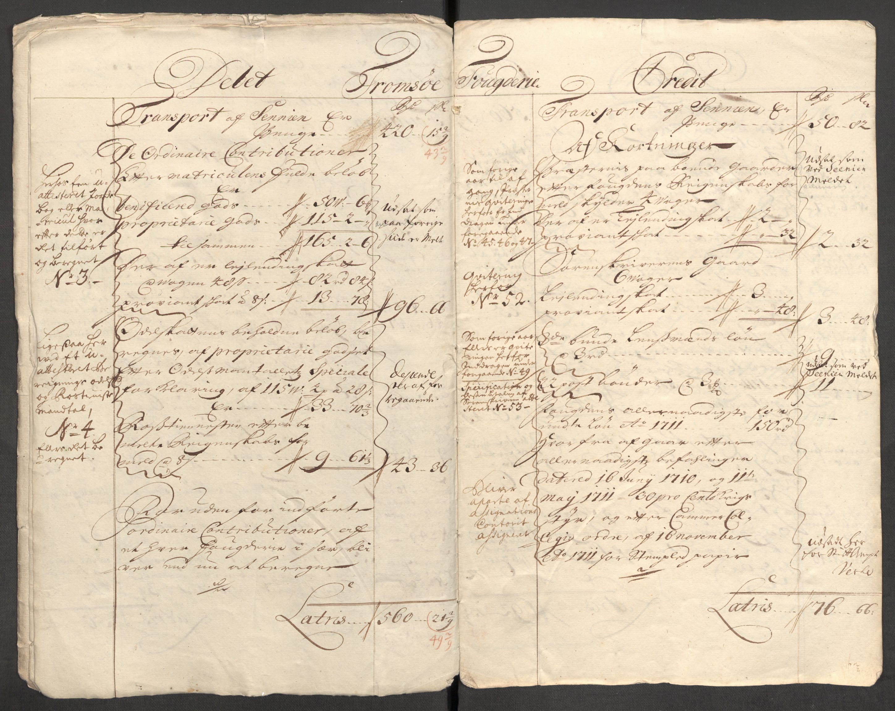 Rentekammeret inntil 1814, Reviderte regnskaper, Fogderegnskap, AV/RA-EA-4092/R68/L4758: Fogderegnskap Senja og Troms, 1711-1712, p. 9