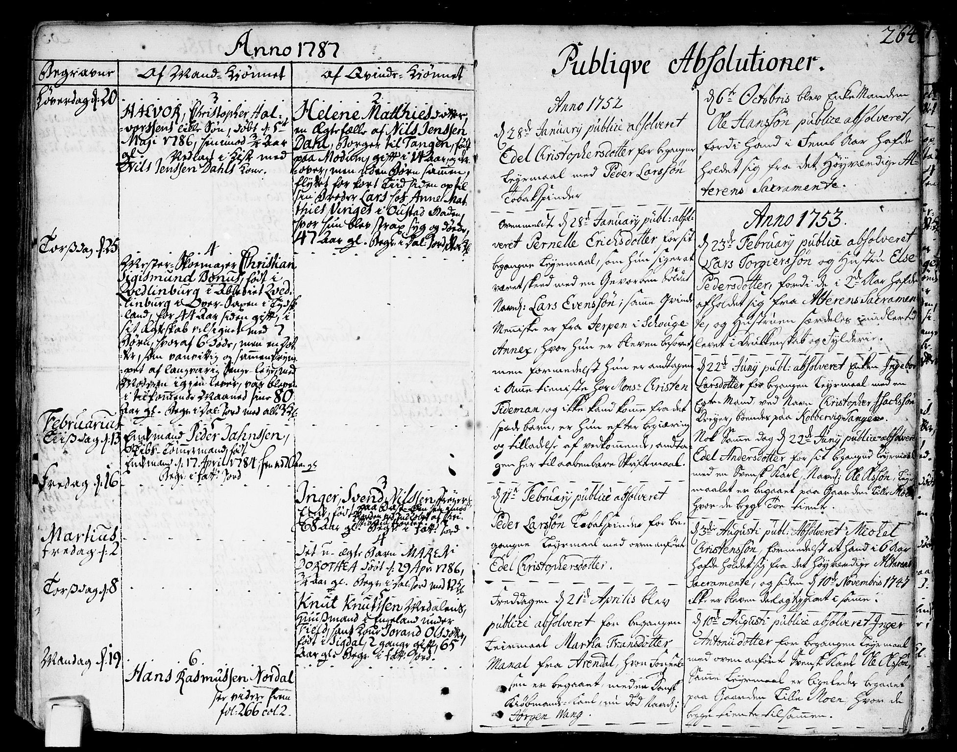 Strømsø kirkebøker, AV/SAKO-A-246/F/Fa/L0009: Parish register (official) no. I 9, 1752-1791, p. 264