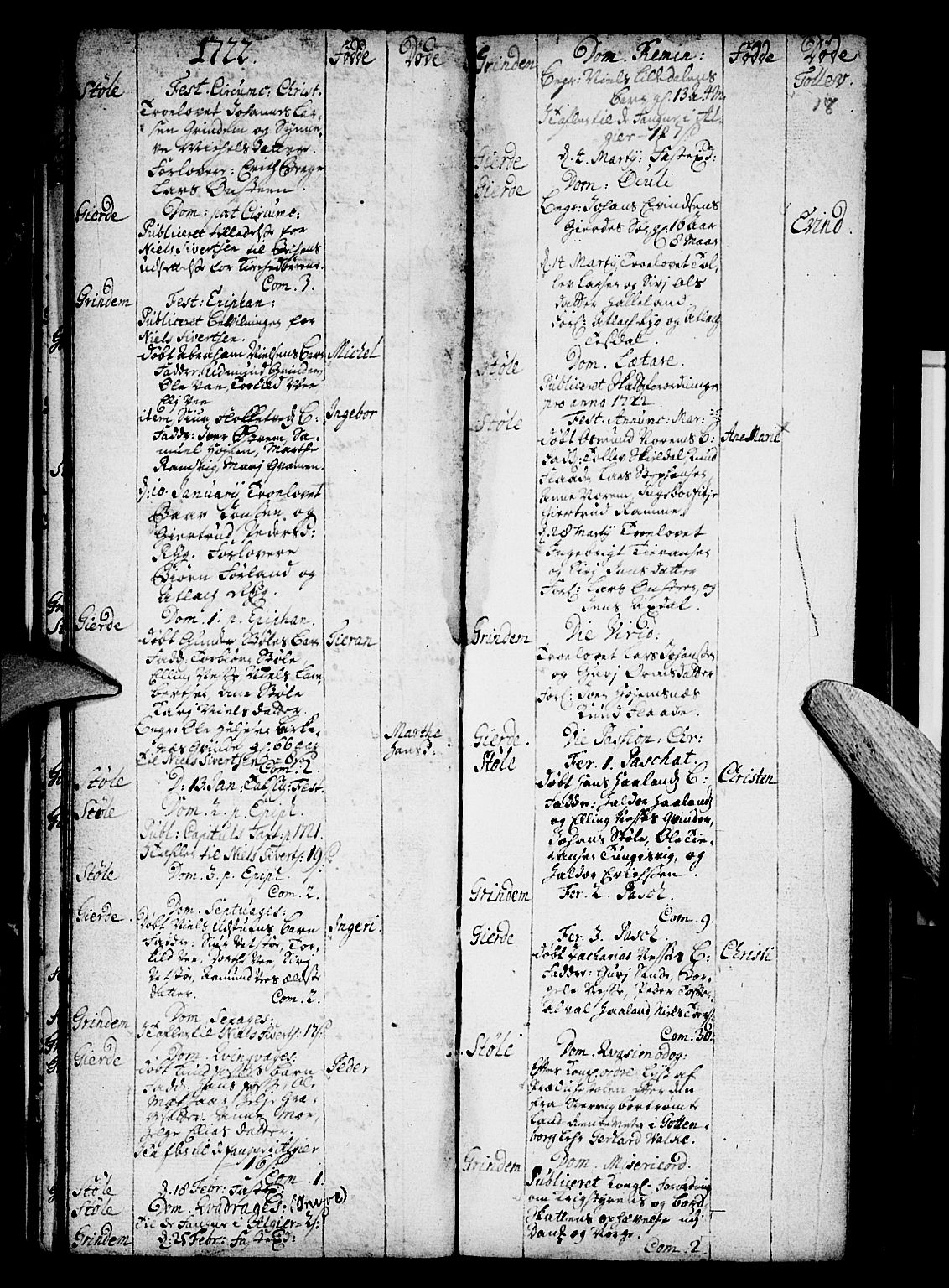 Etne sokneprestembete, SAB/A-75001/H/Haa: Parish register (official) no. A 1, 1715-1741, p. 18