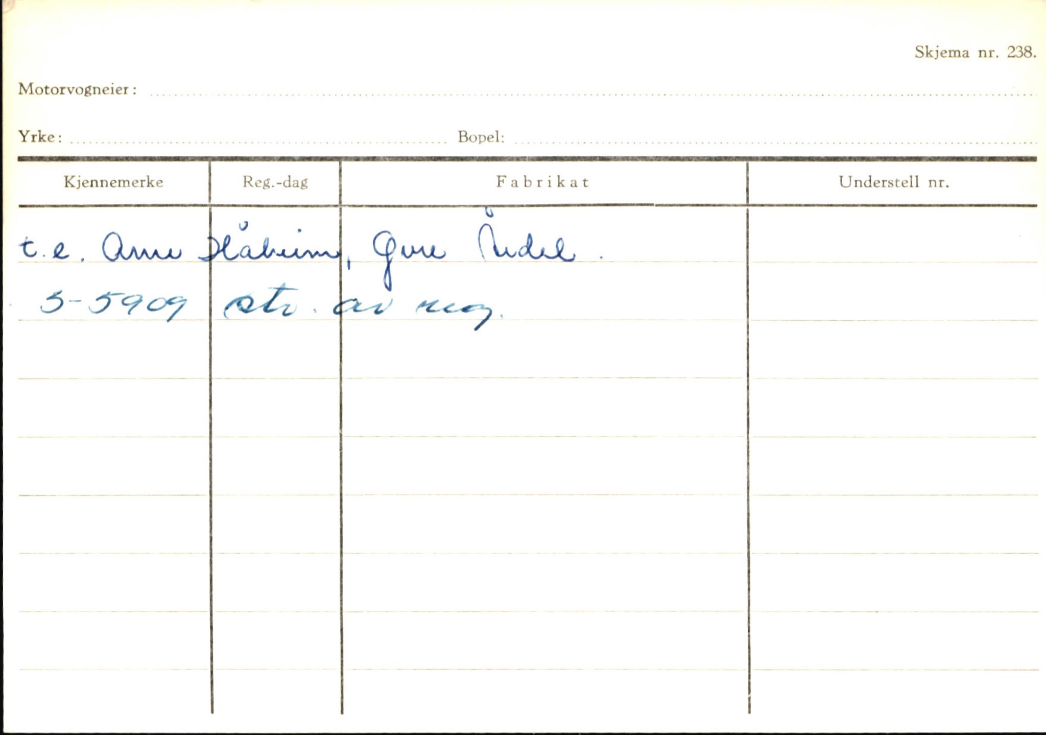 Statens vegvesen, Sogn og Fjordane vegkontor, SAB/A-5301/4/F/L0145: Registerkort Vågsøy S-Å. Årdal I-P, 1945-1975, p. 2220