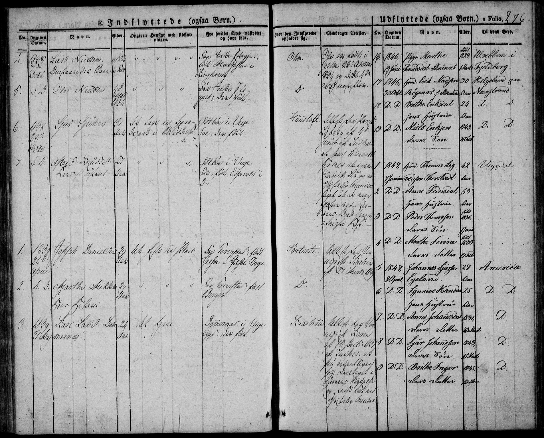 Skjold sokneprestkontor, AV/SAST-A-101847/H/Ha/Haa/L0005: Parish register (official) no. A 5, 1830-1856, p. 276