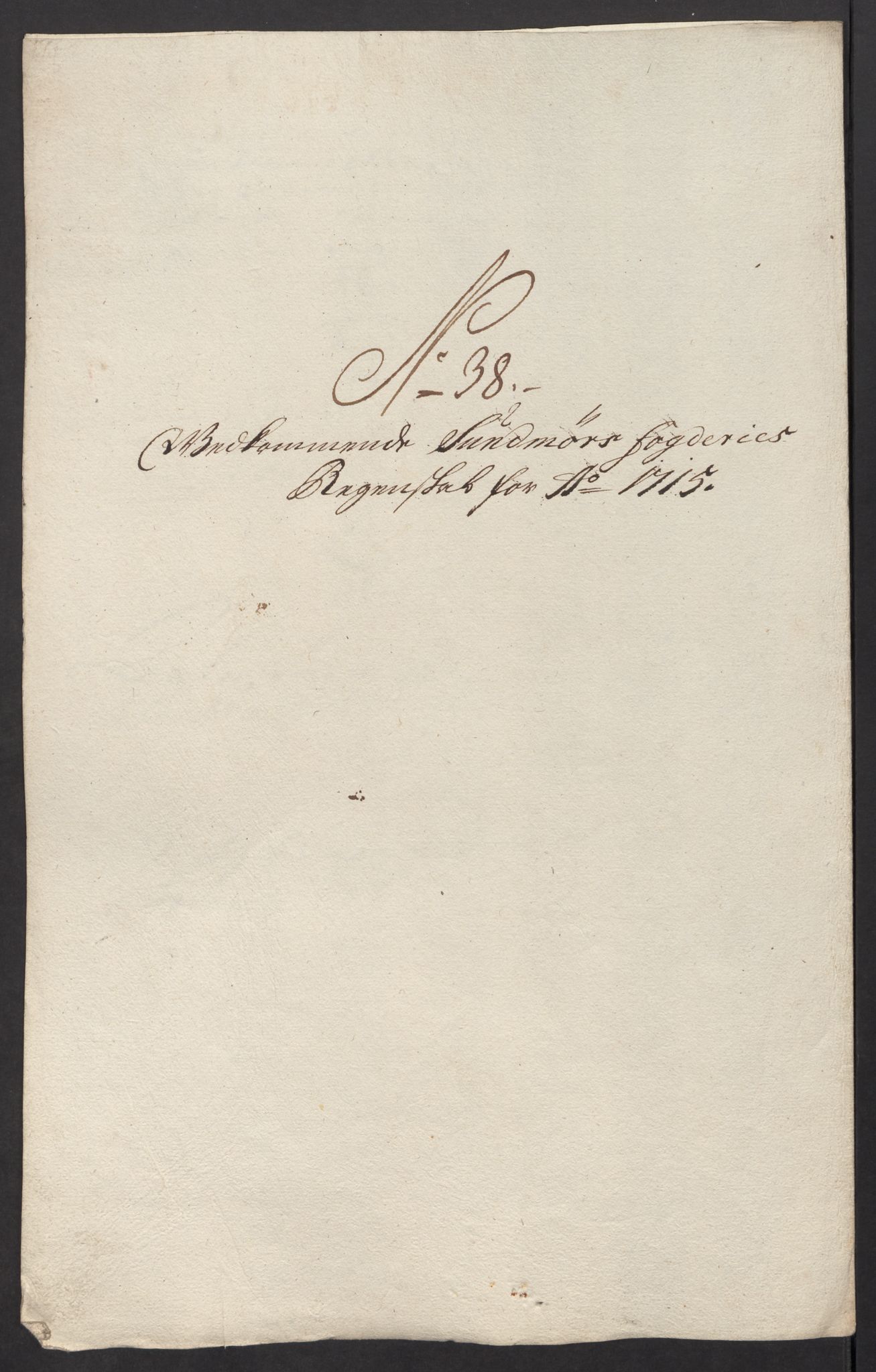 Rentekammeret inntil 1814, Reviderte regnskaper, Fogderegnskap, AV/RA-EA-4092/R54/L3567: Fogderegnskap Sunnmøre, 1715, p. 245