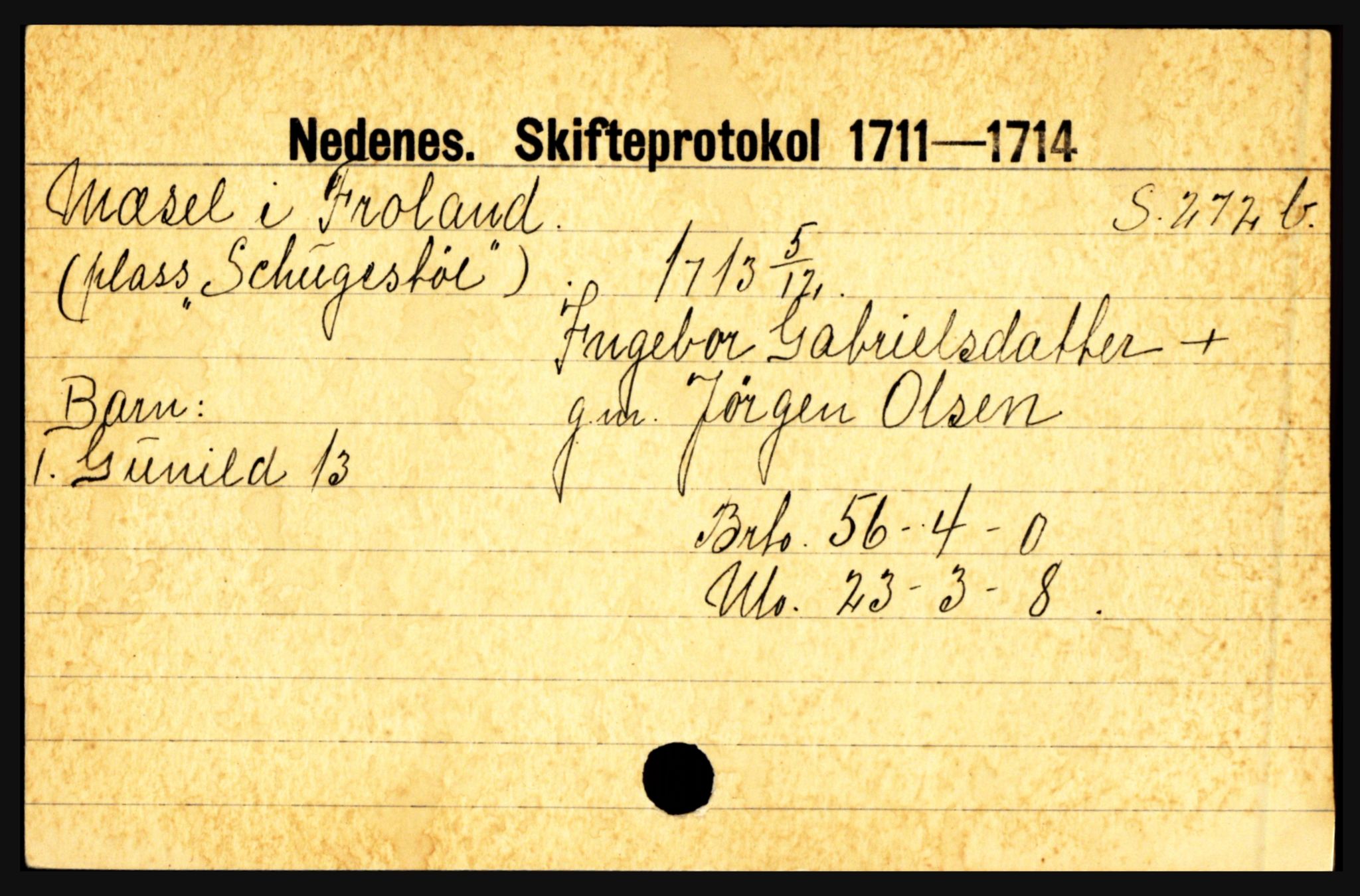 Nedenes sorenskriveri før 1824, AV/SAK-1221-0007/H, p. 20579